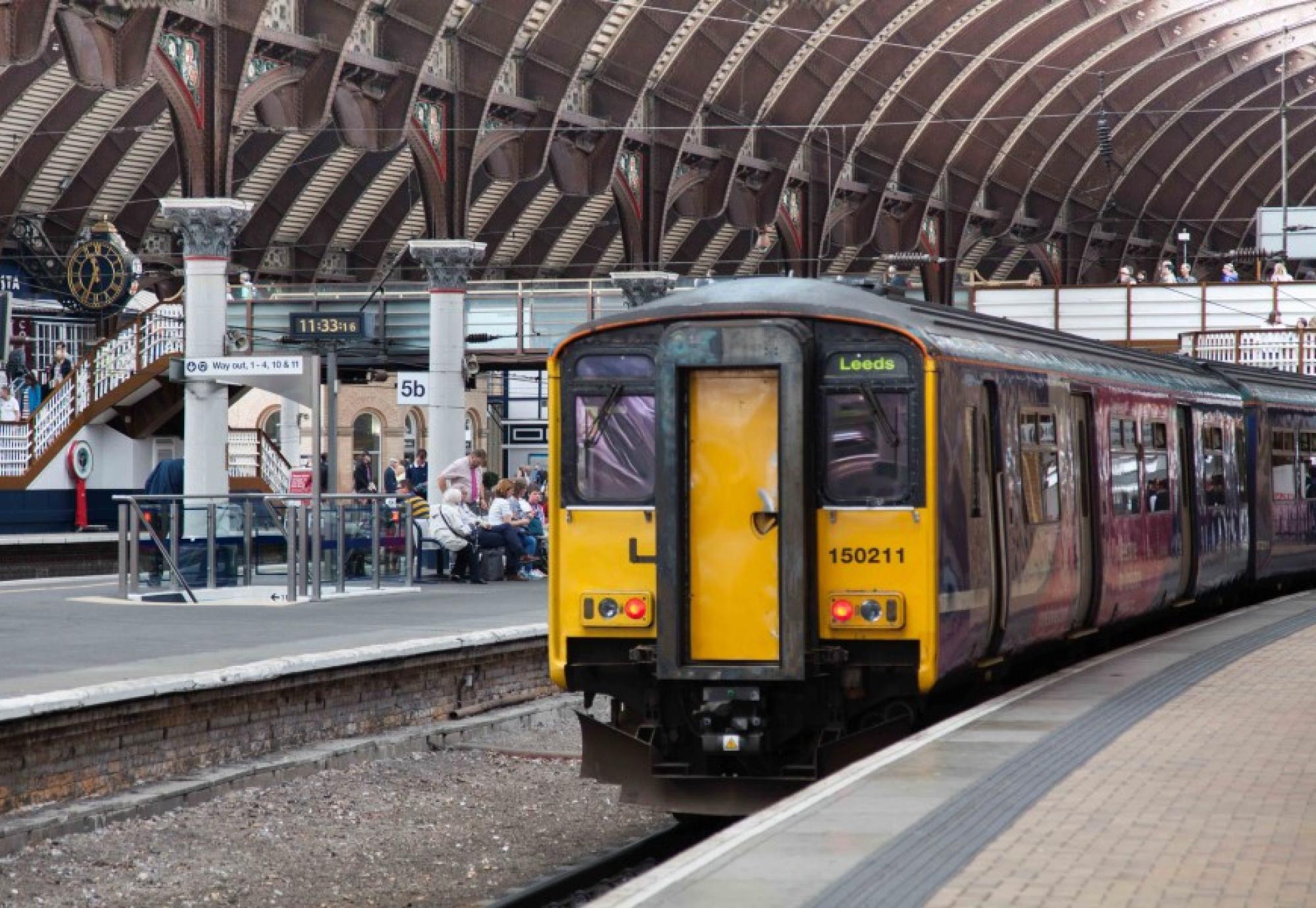 train on its way to leeds 