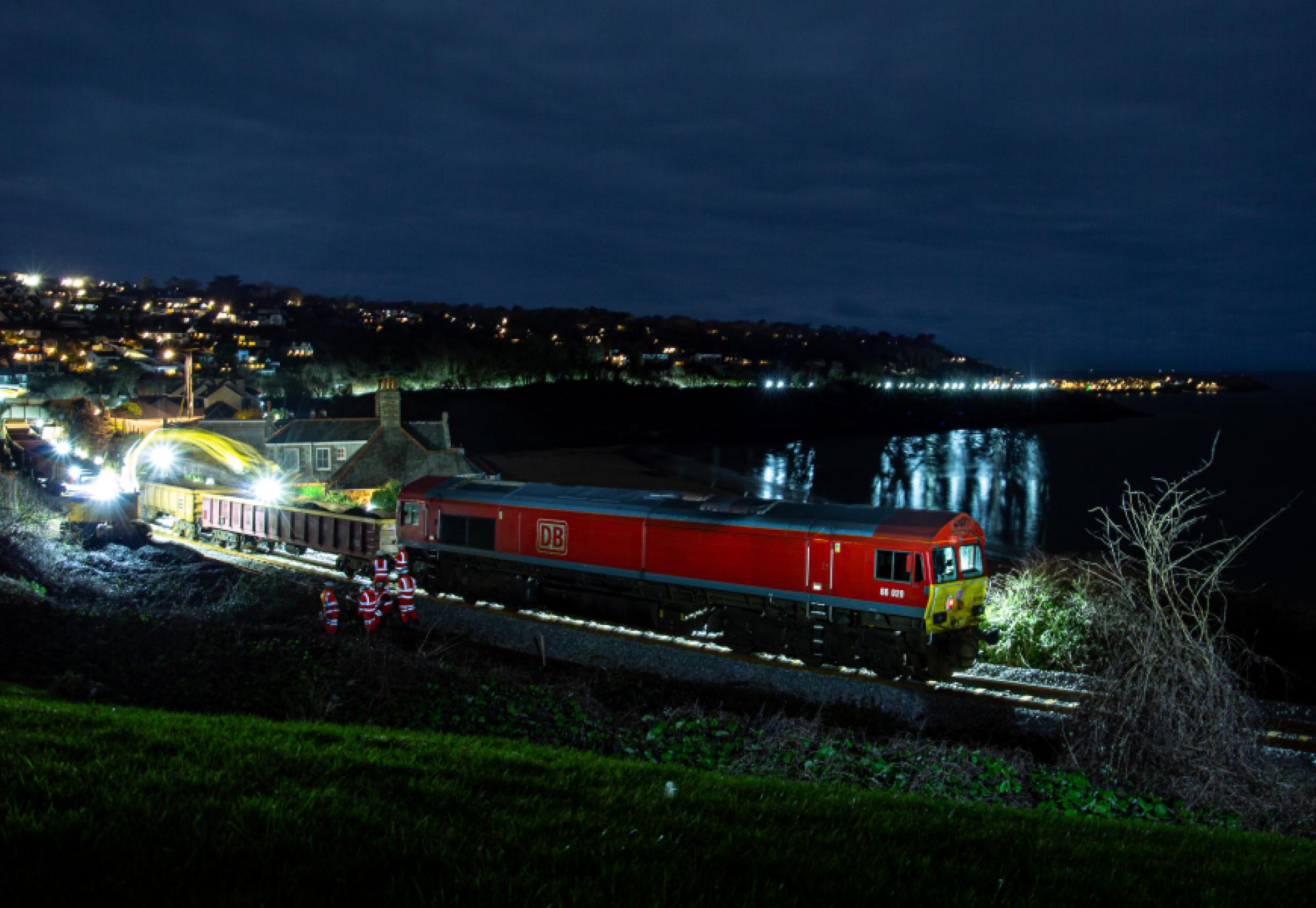 Work on the St Ives bay line as part of the biggest track investment in Cornwall in 60 years