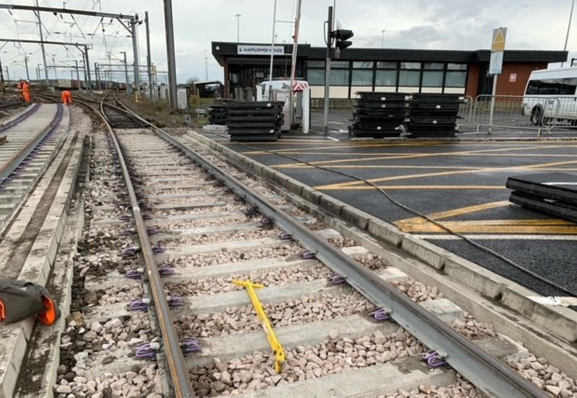 Harwich branch line track renewals 