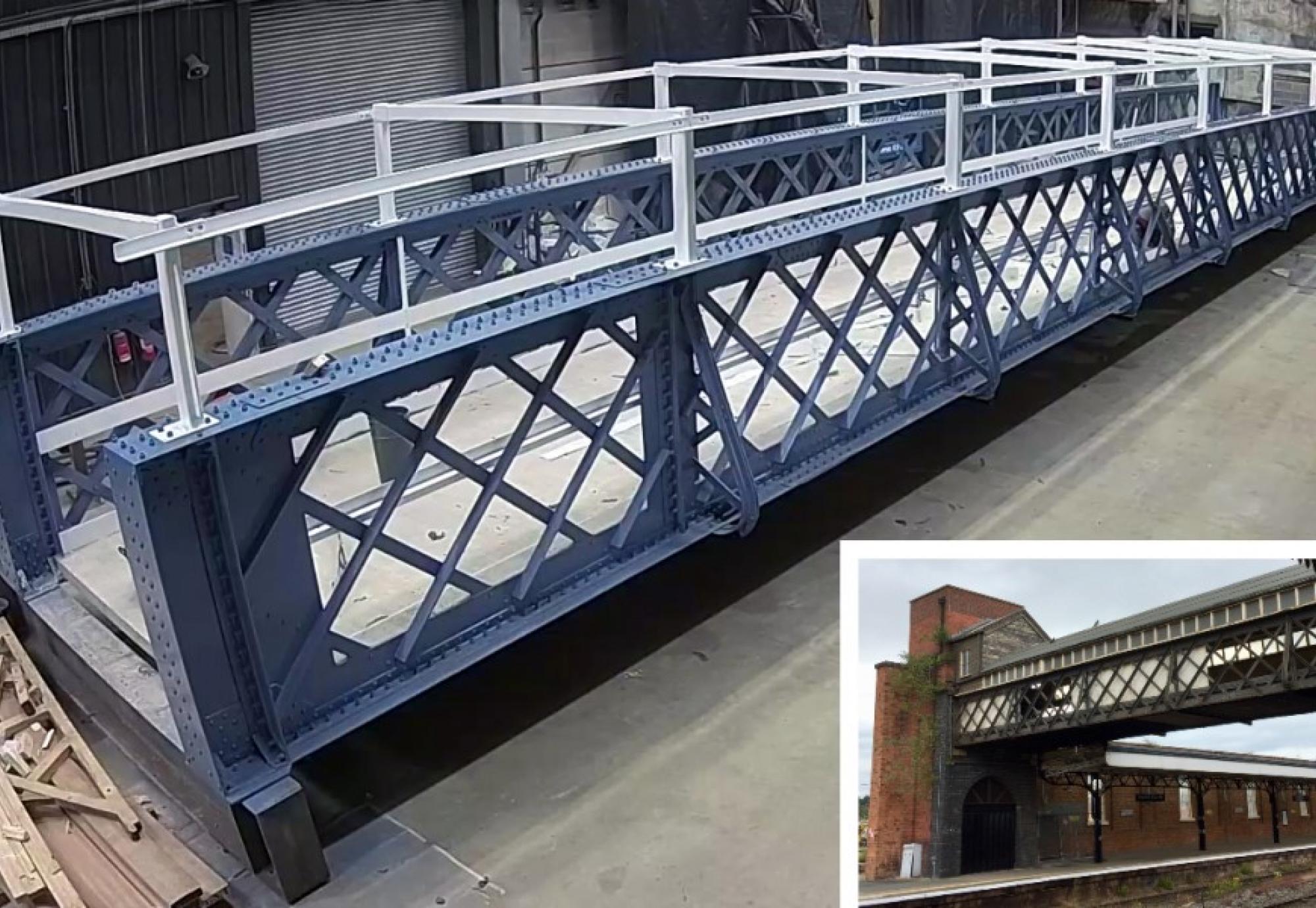 Worcester Shrub Hill luggage bridge replacement composite