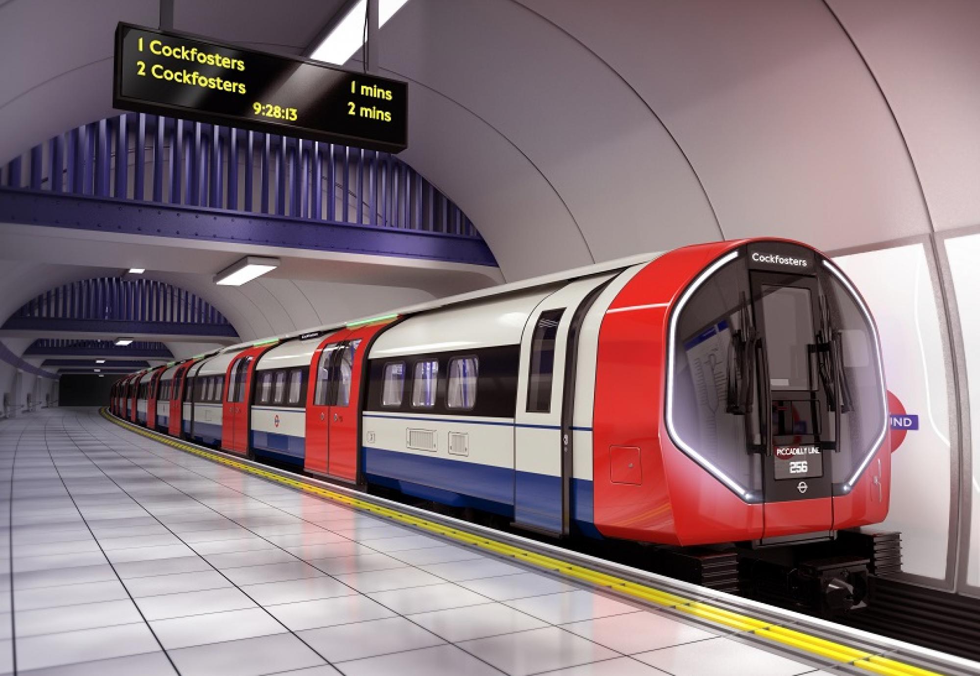 New Piccadilly Line tube train design