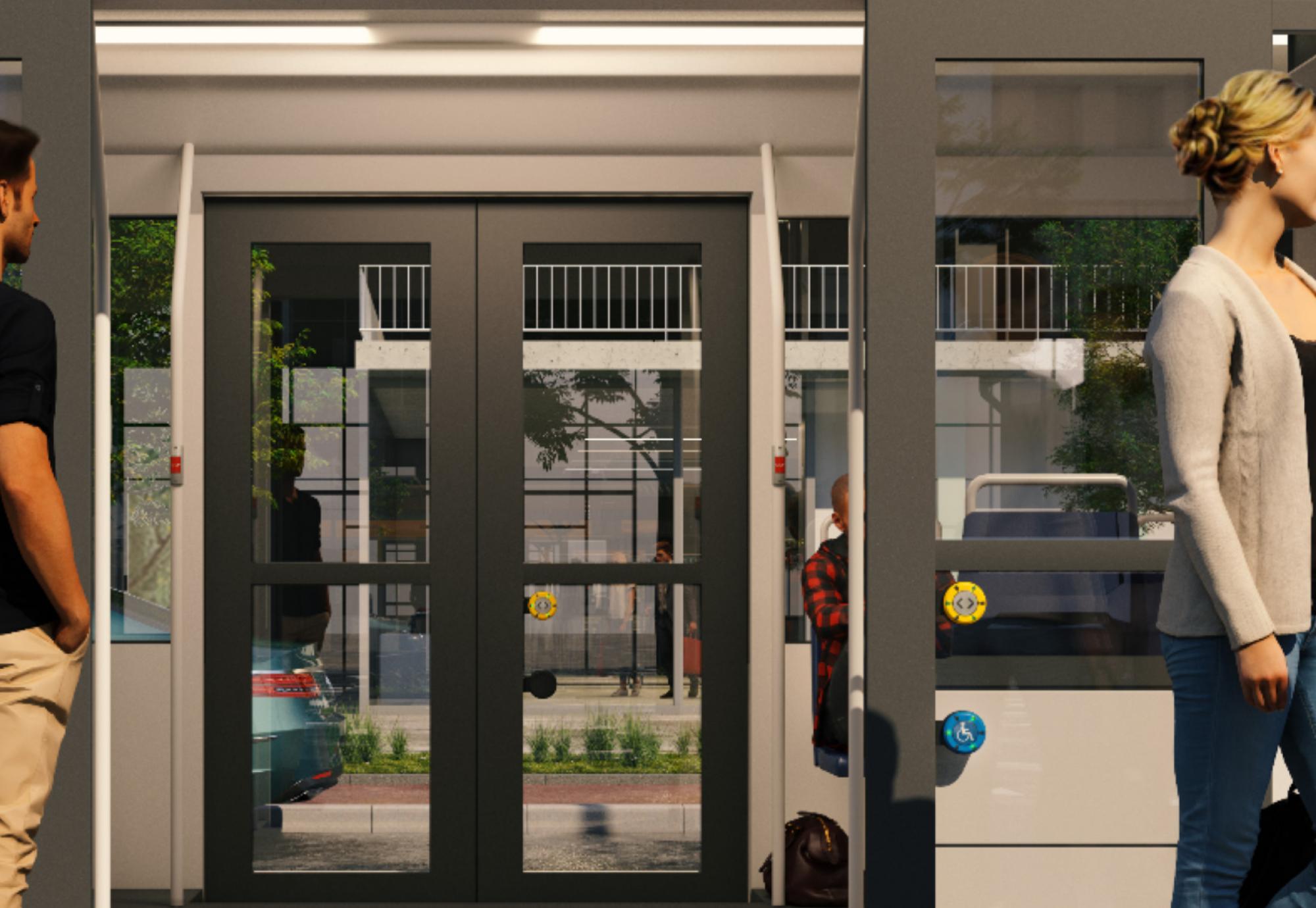 Tram artists illustration