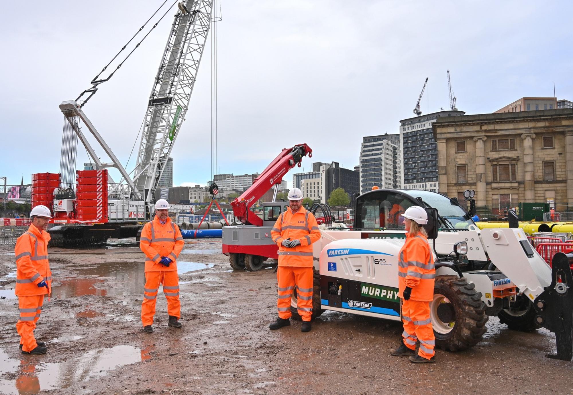 HS2 Minister visits the Curzon Street Station site