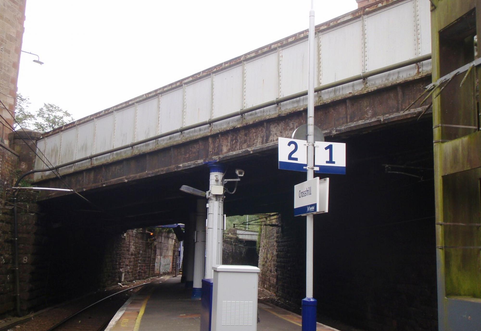 Albert Road viewed from Crosshill station platform