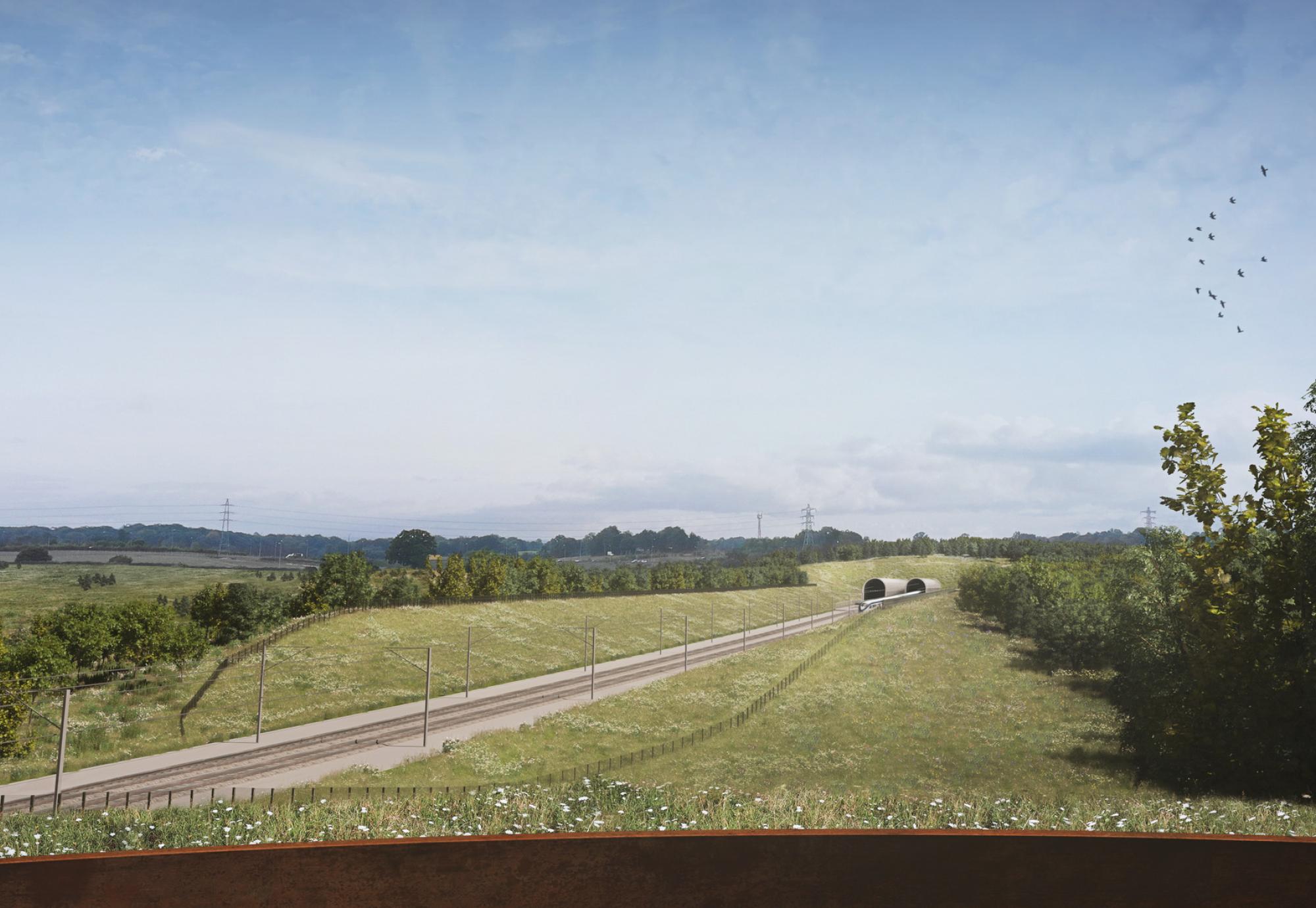 Proposed view of the Colne Valley Western Slopes site