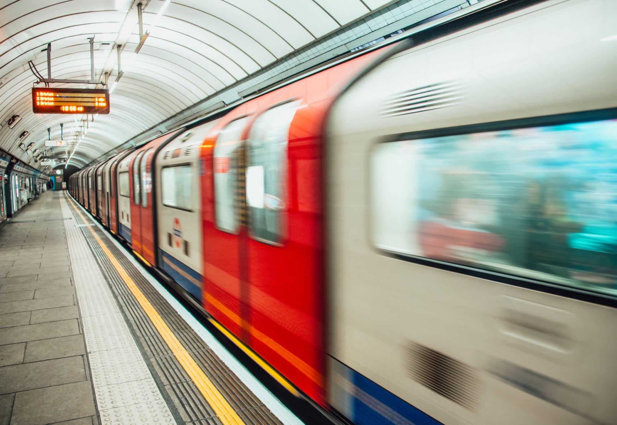 London Underground tube train