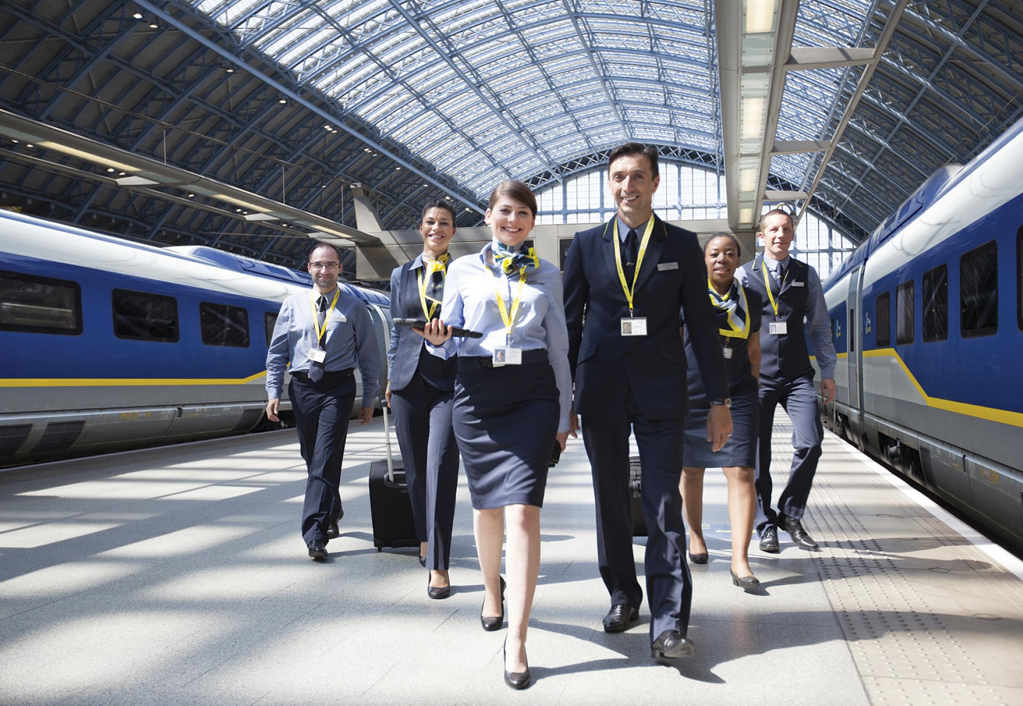 Eurostar staff in uniform