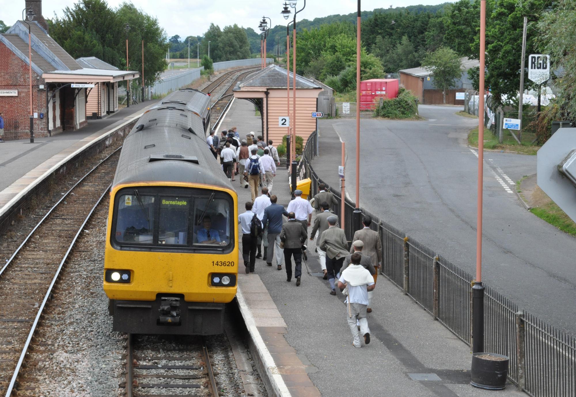 Dartmoor Line train at a station