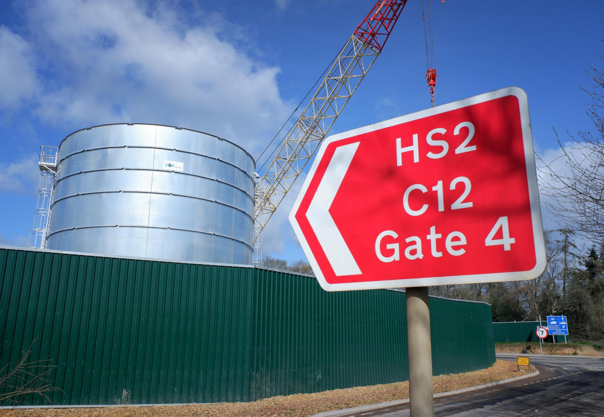 HS2 sign