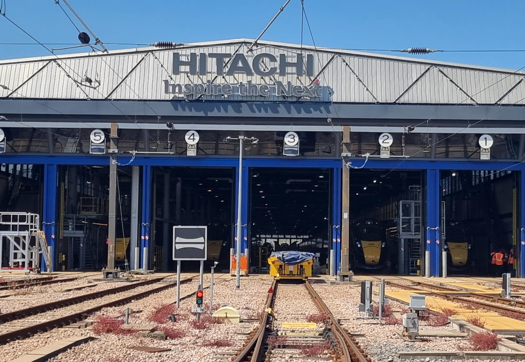Hitachi Rail train depot