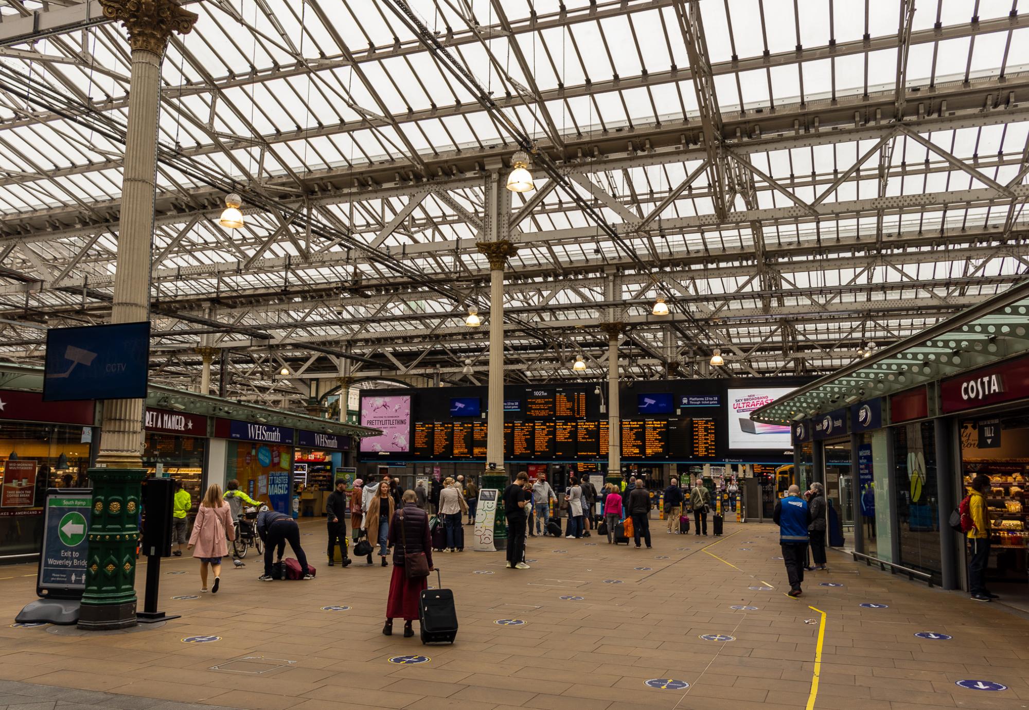 Edinburgh Waverley train station