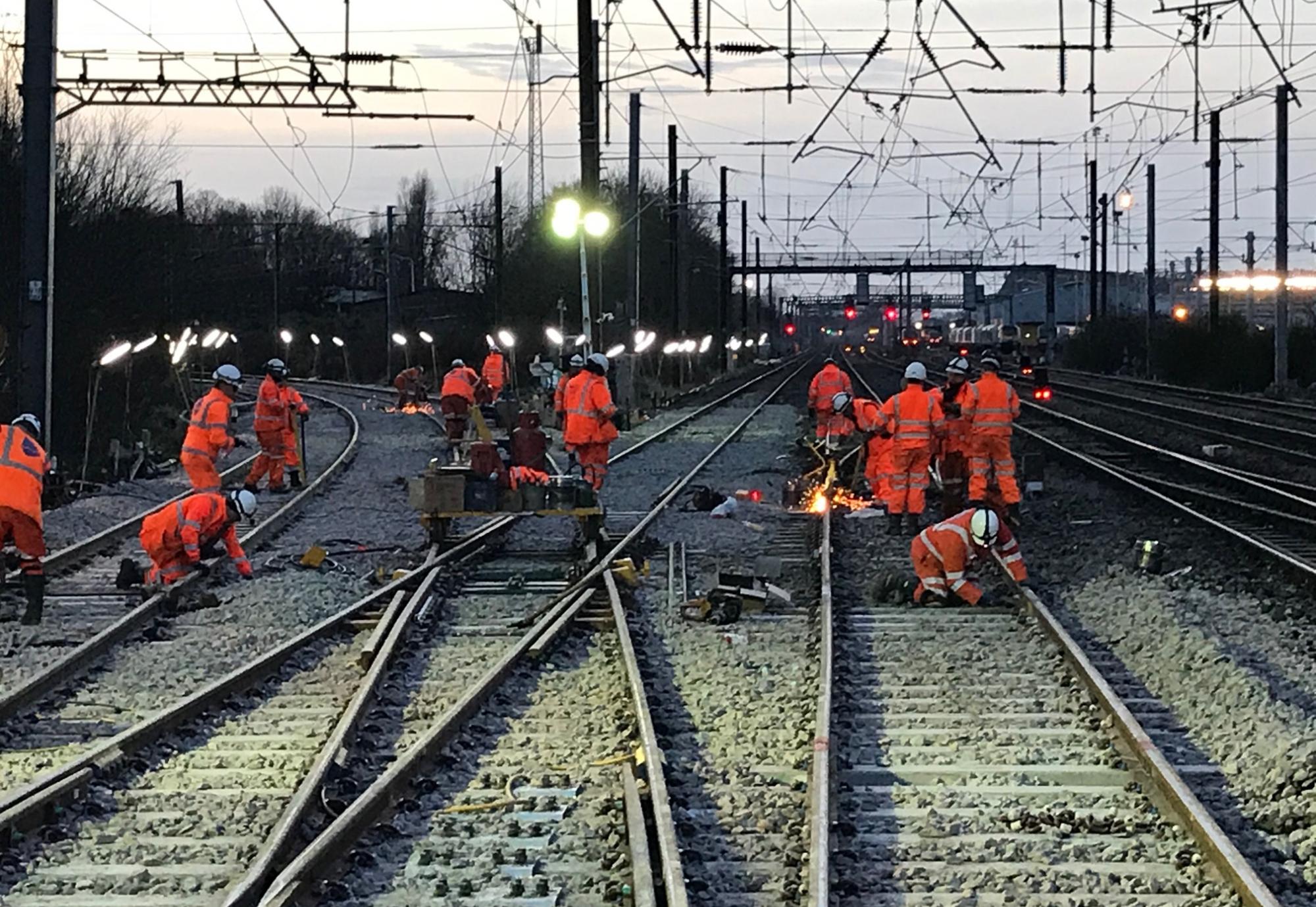 Work taking place on track