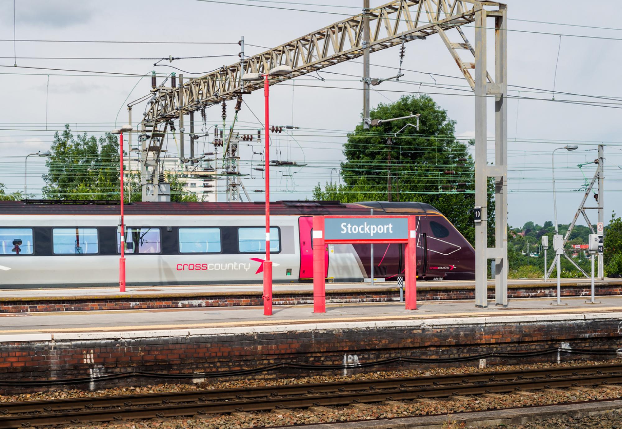 Train at Stockport station