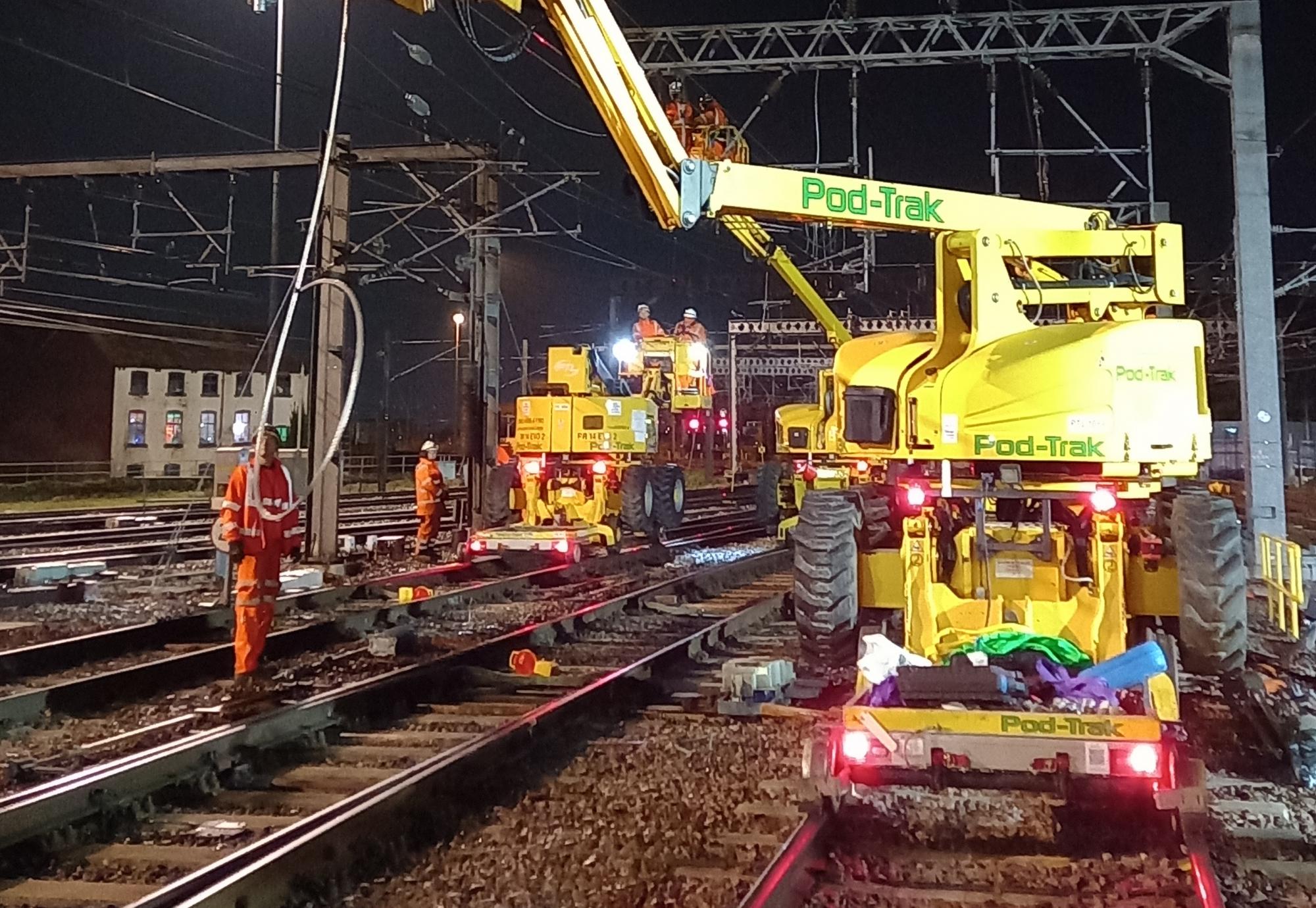 Work taking place on track