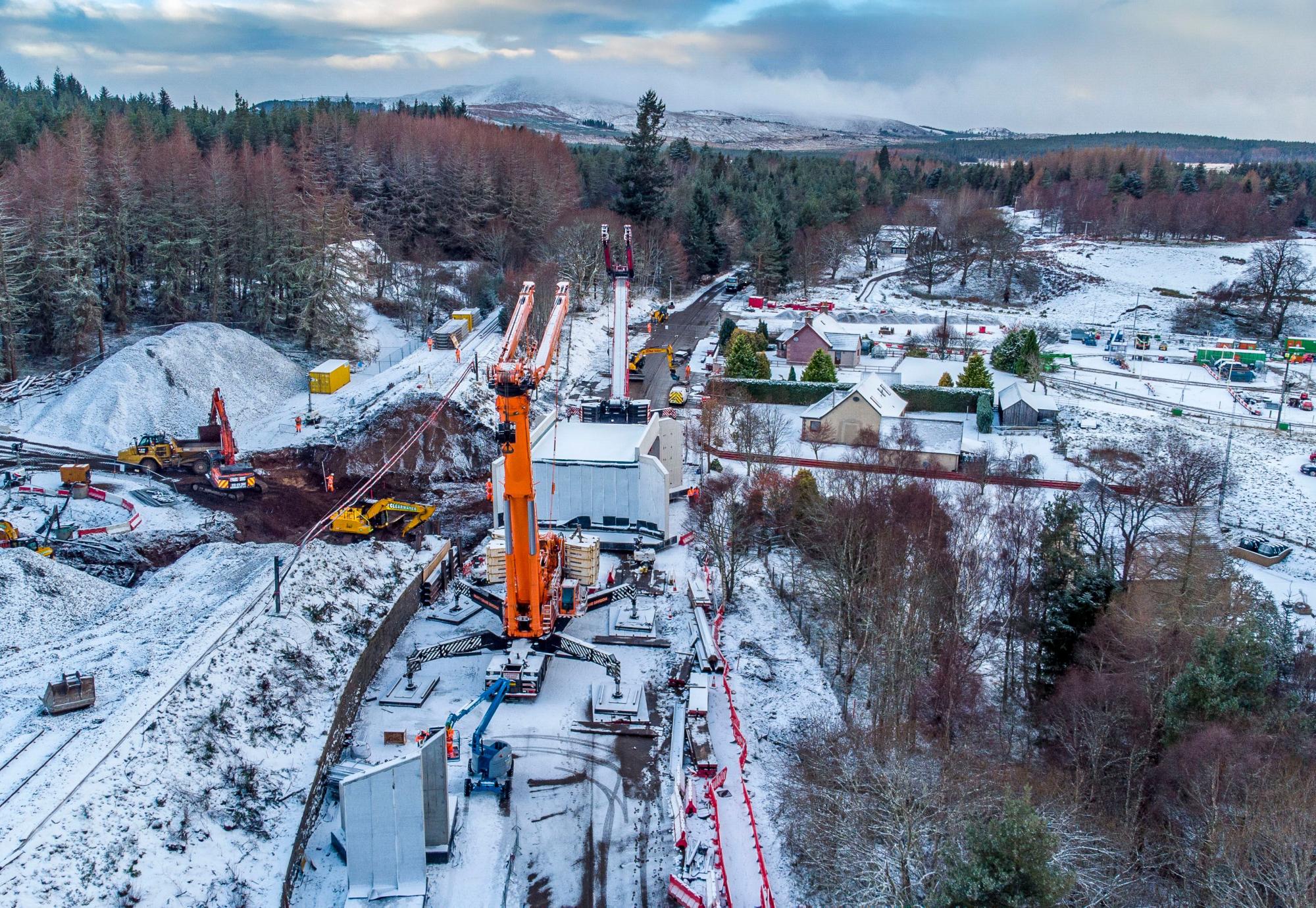 Construction of the new bridge