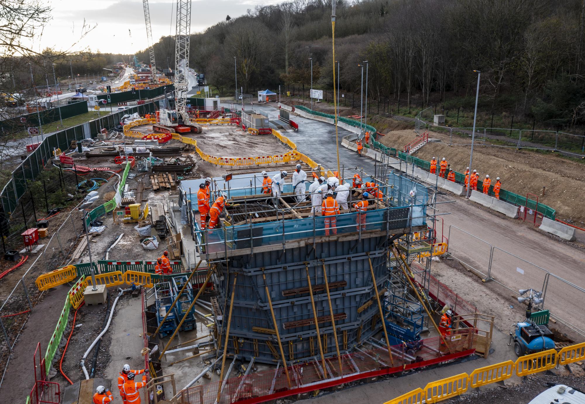 Work on Colne Valley Viaduct