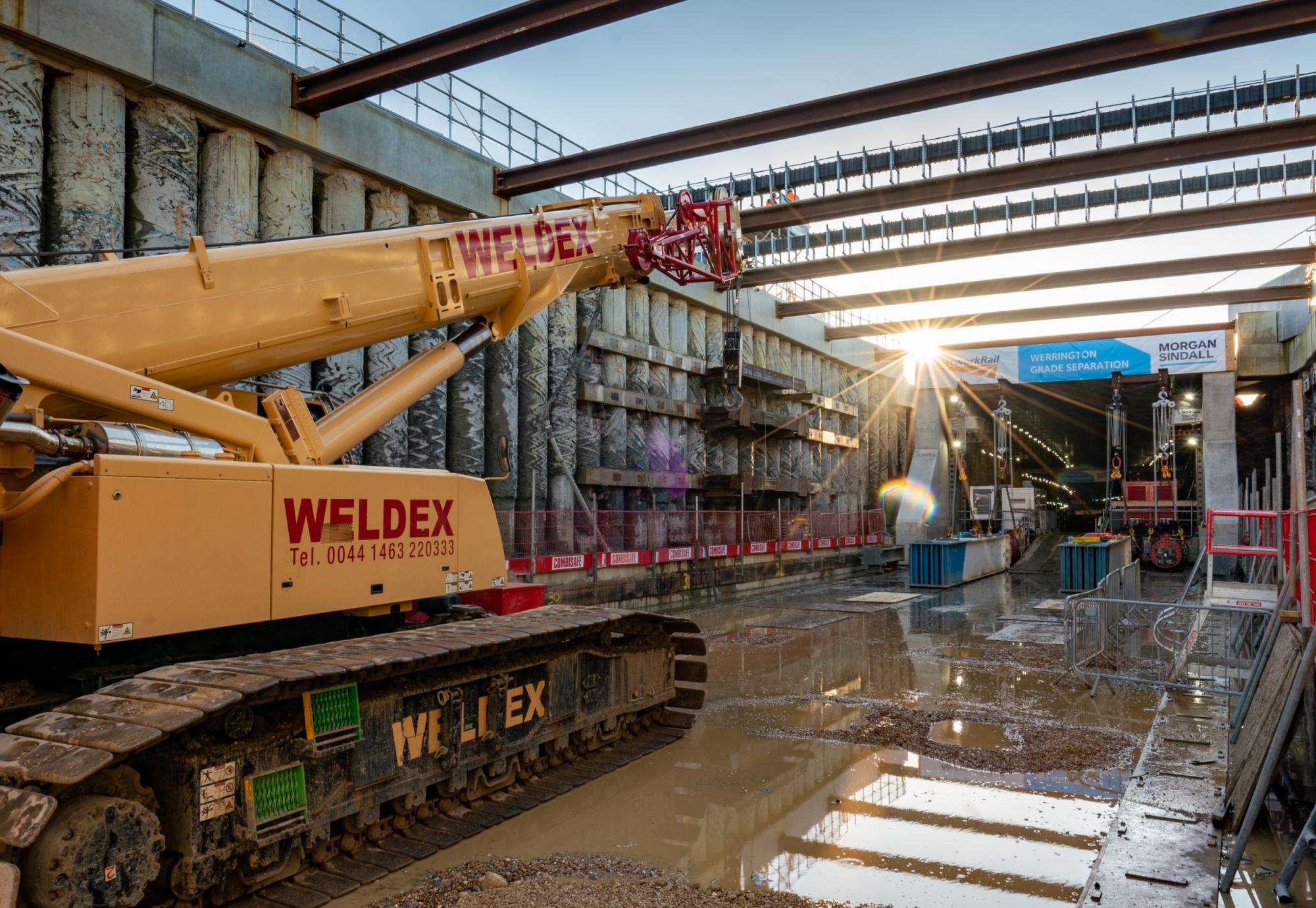 Werrington Tunnel freight tunnel under construction