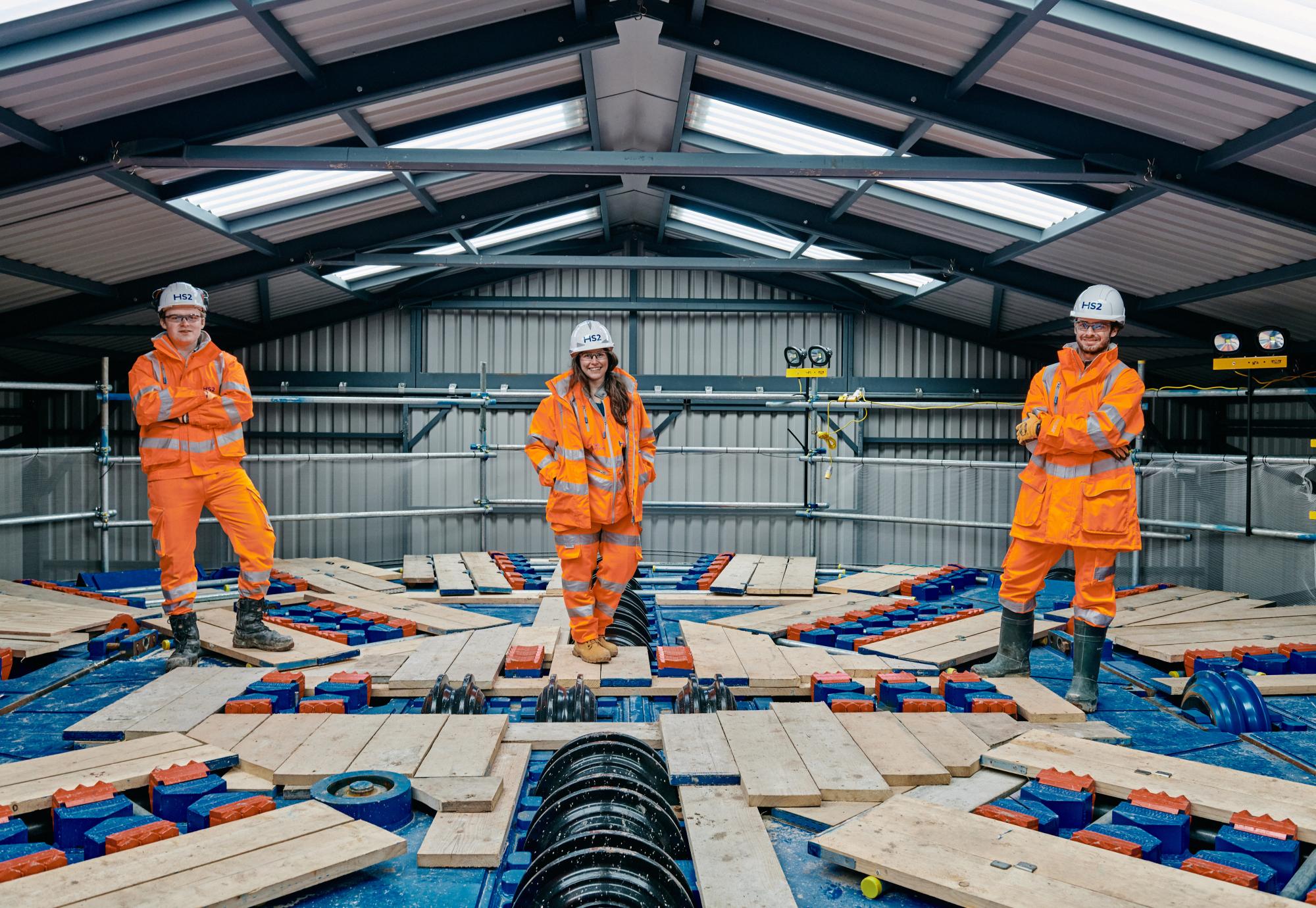 HS2 workers working on project