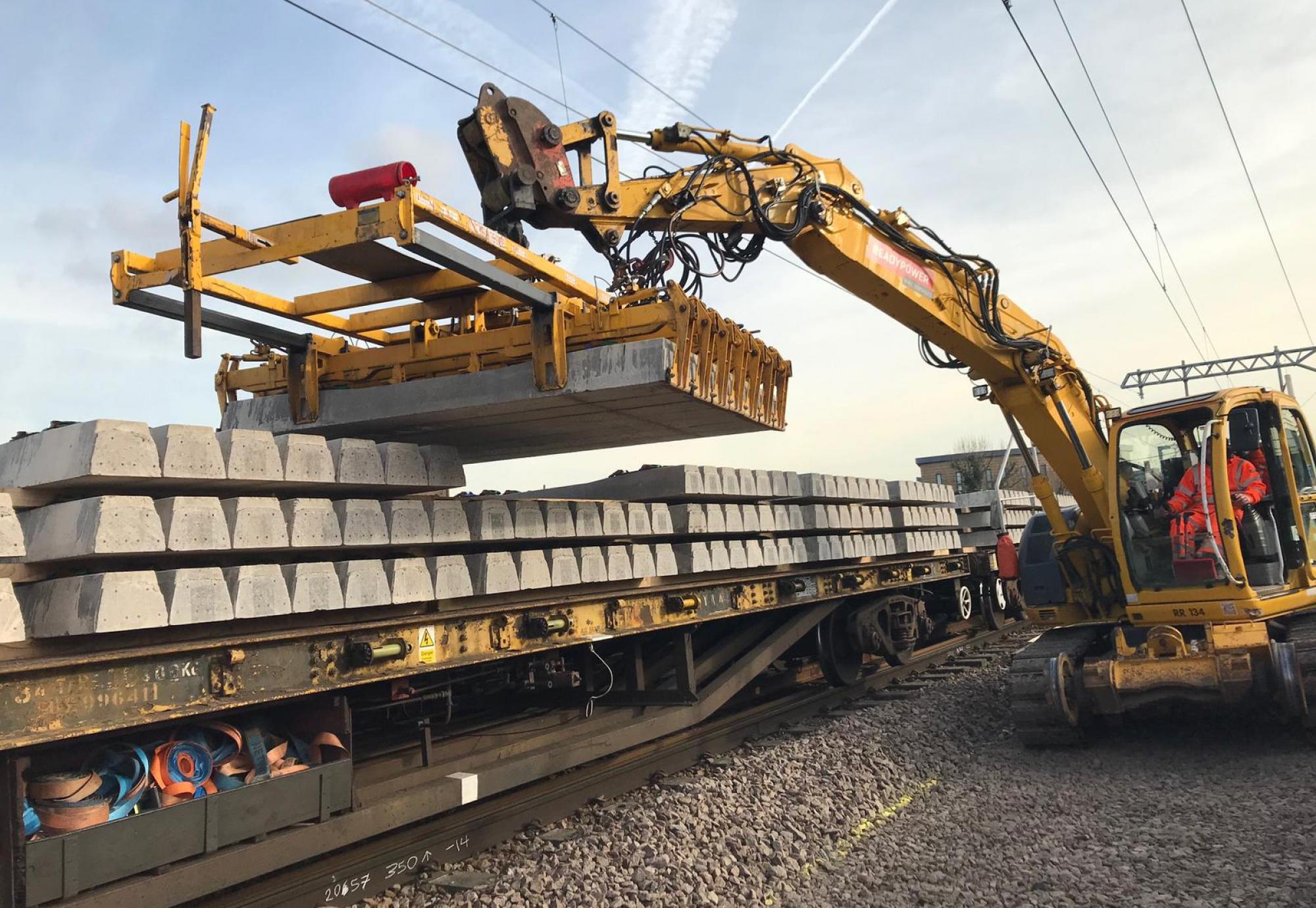 Track renewal taking place