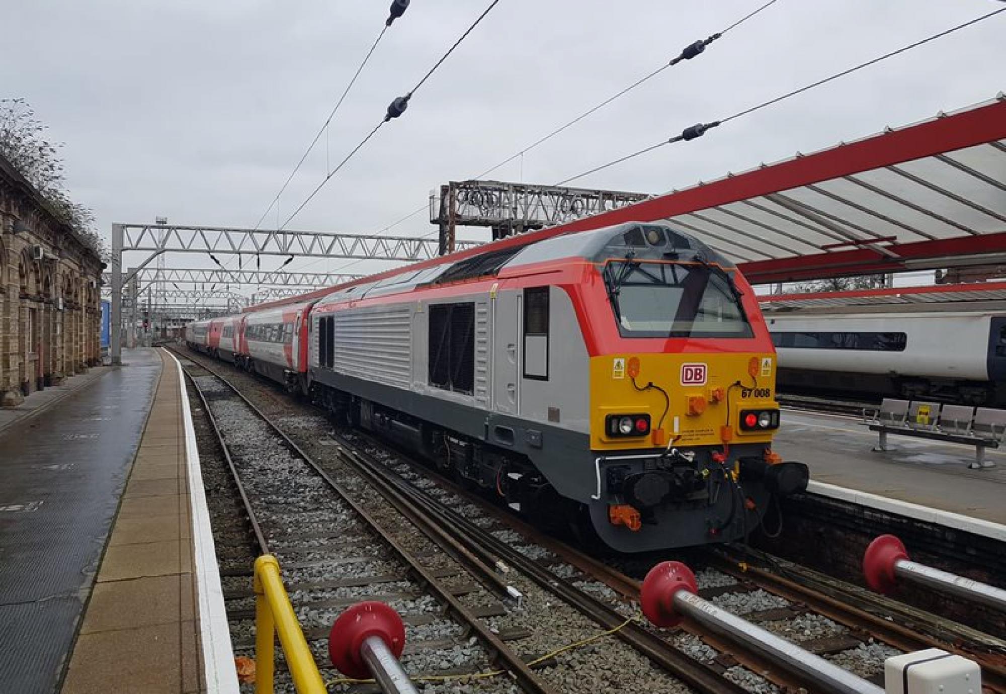 Transport for Wales train at a station