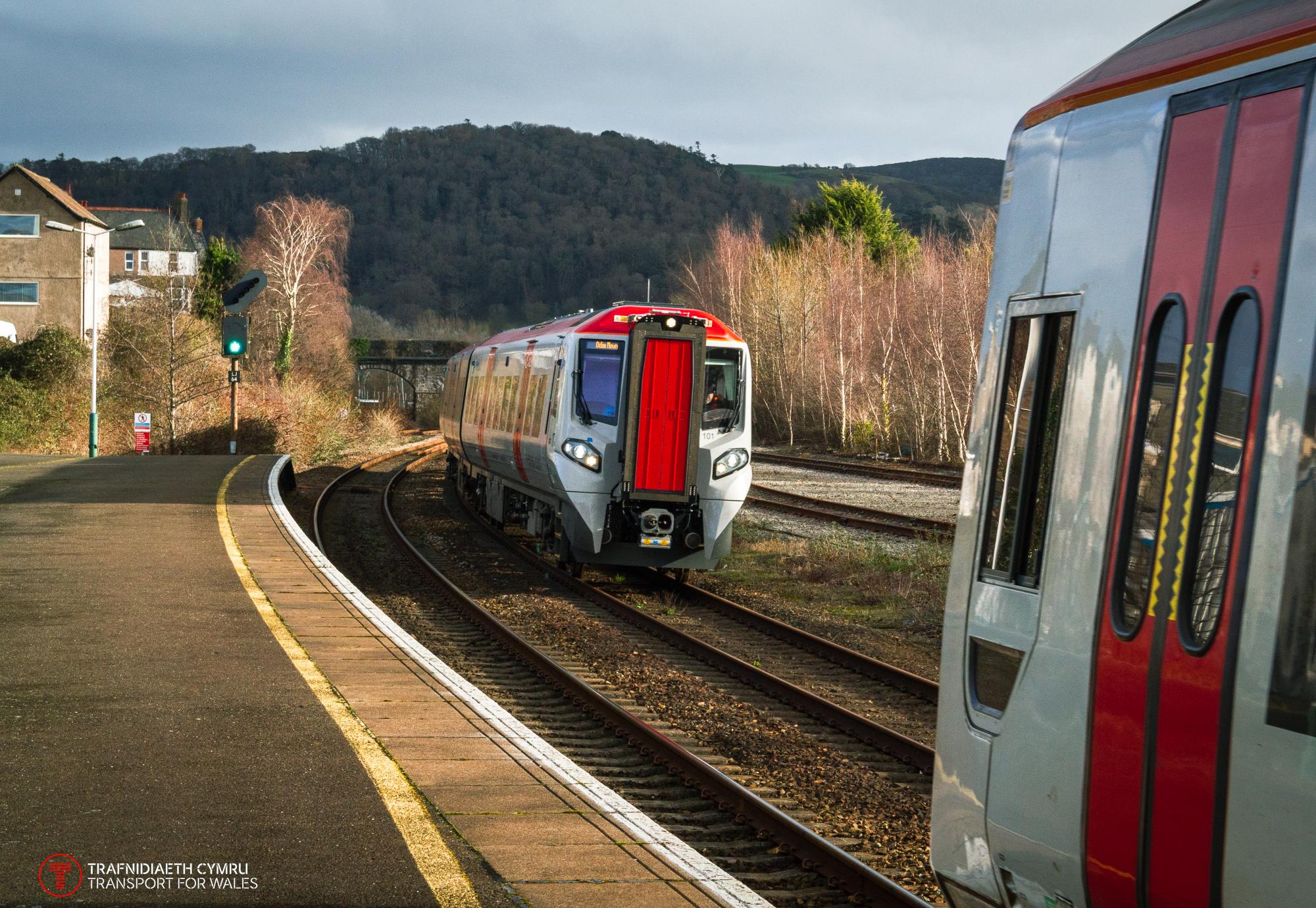 TfW trains at Llandudno junction