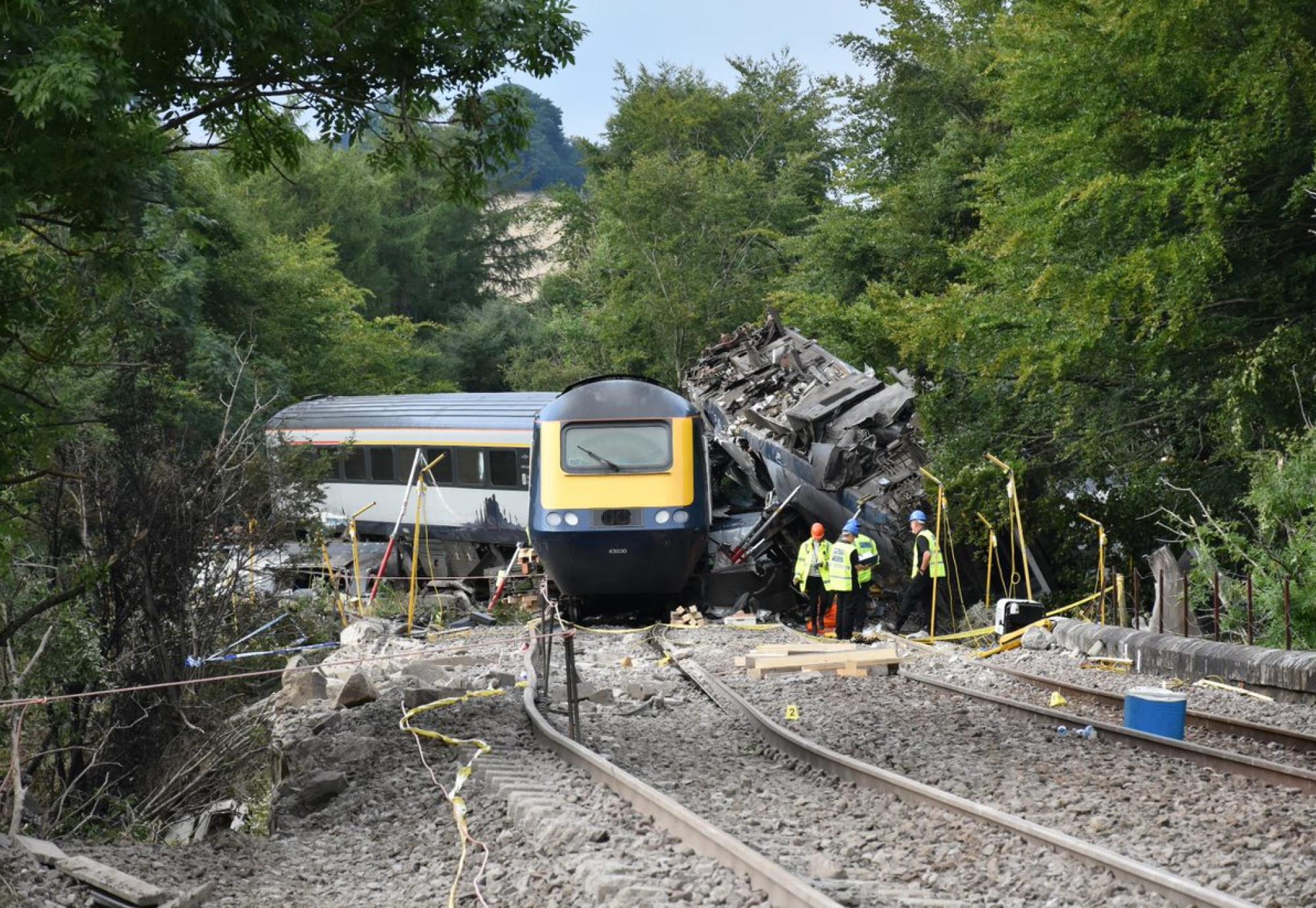 The Carmont accident site