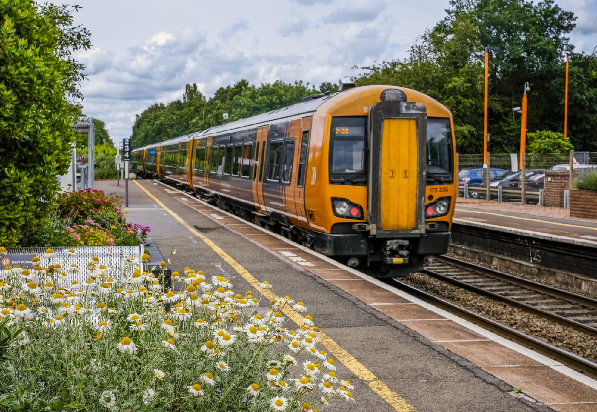 Train parked at station