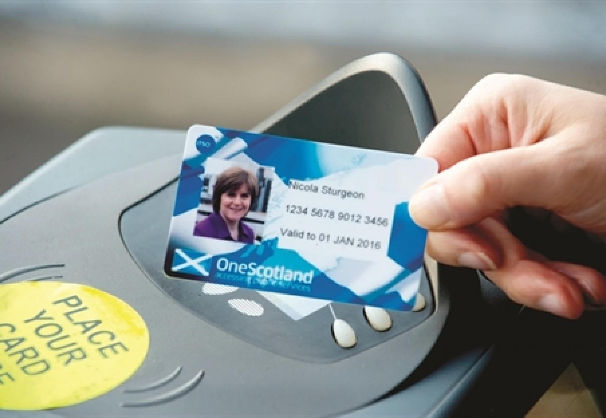 The Saltire card