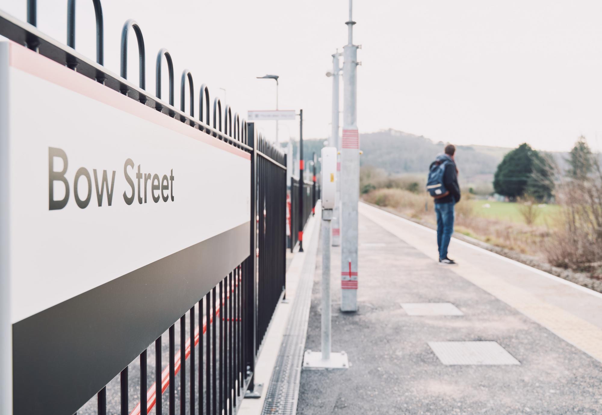 Rural railway station in Wales