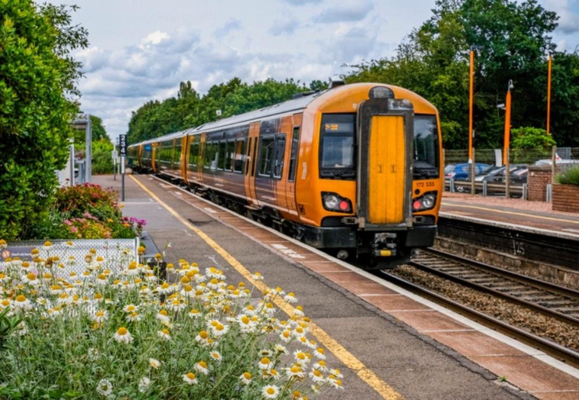 Train parked at station