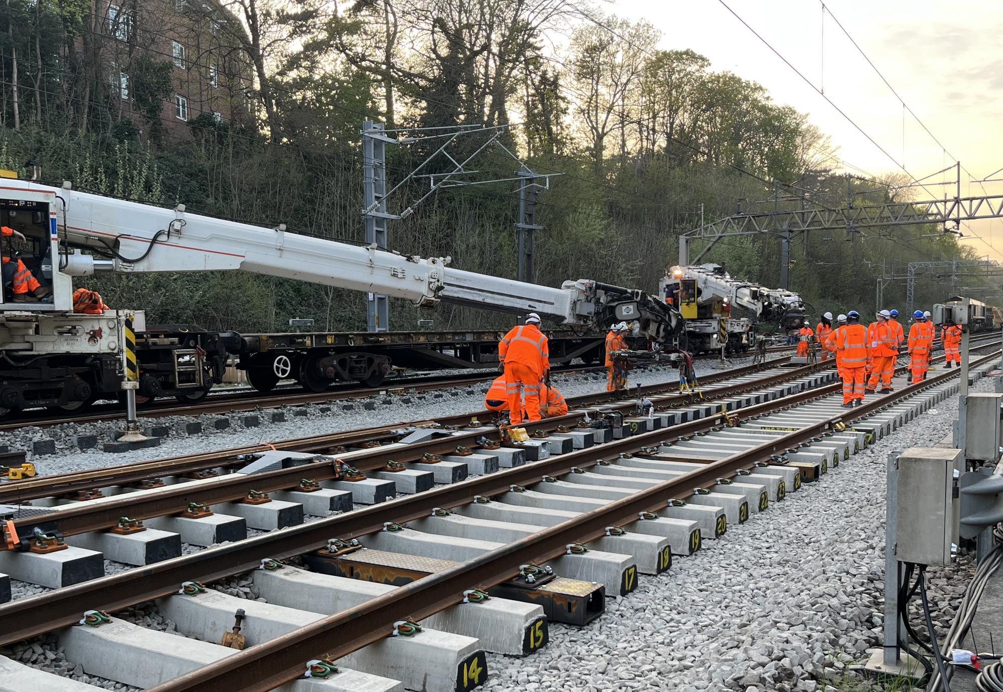 Work taking place on track