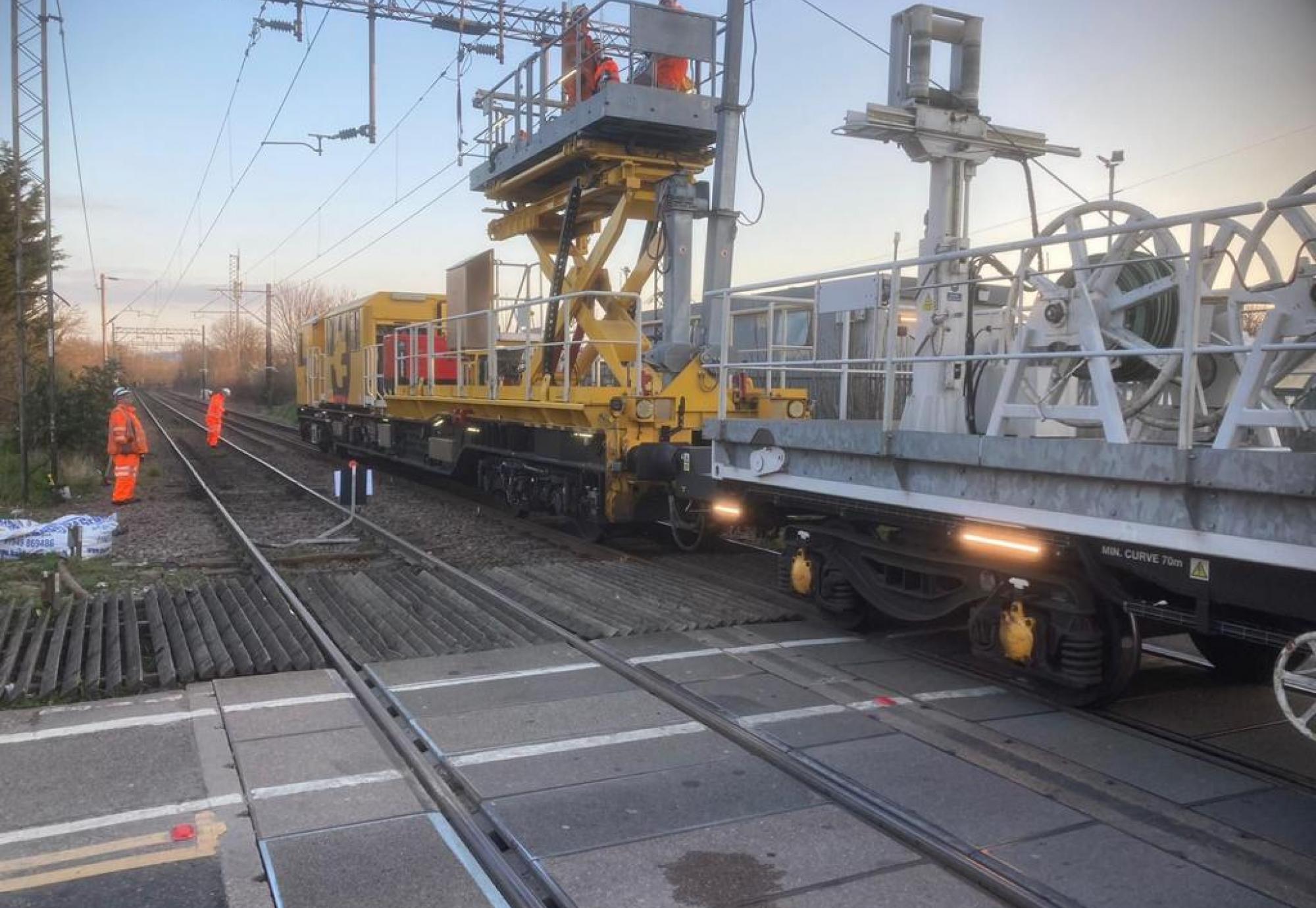 Work on overhead wiring