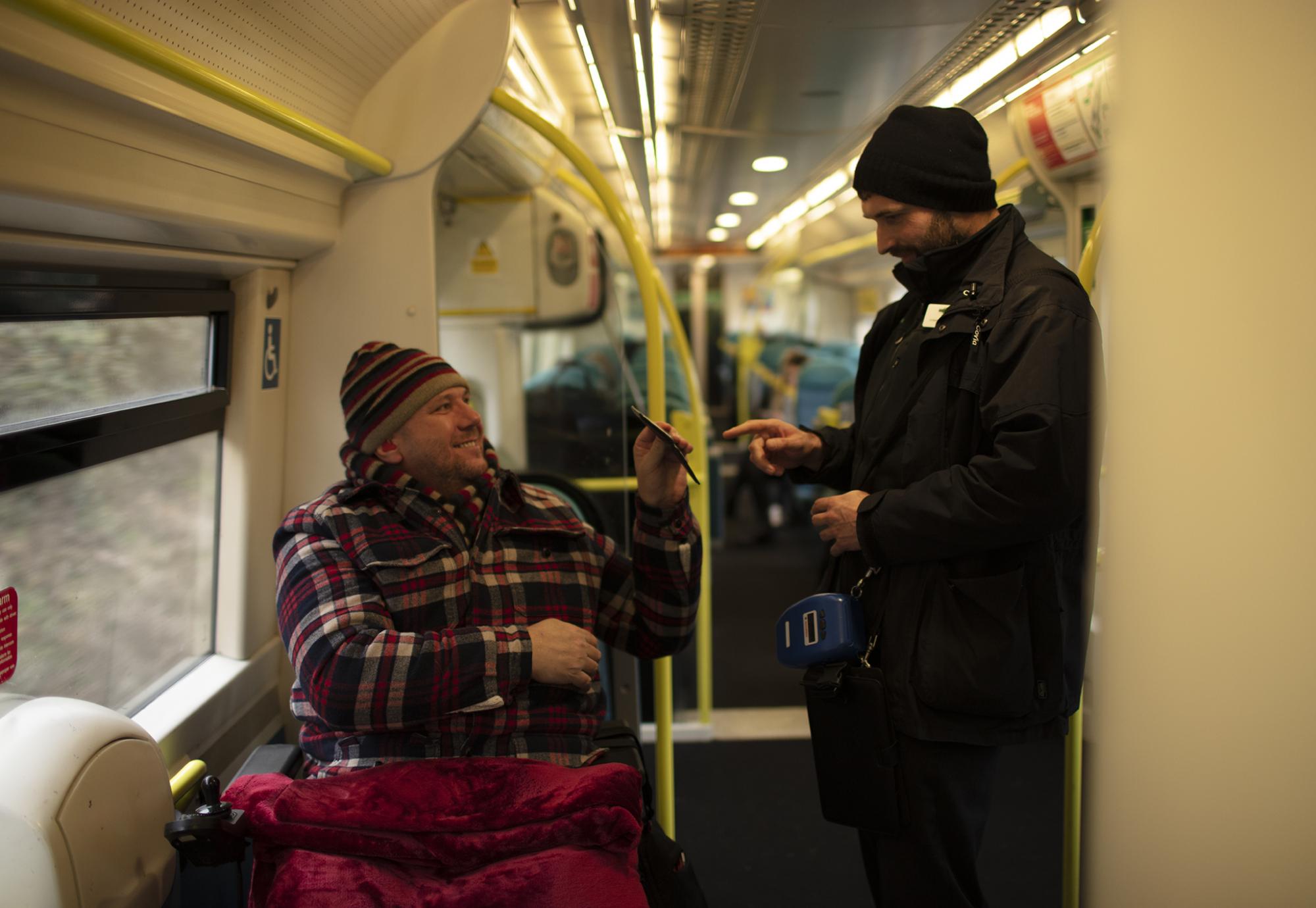 Passenger assistance on train