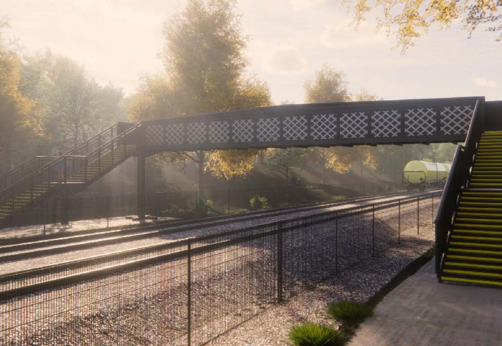New footbridge 