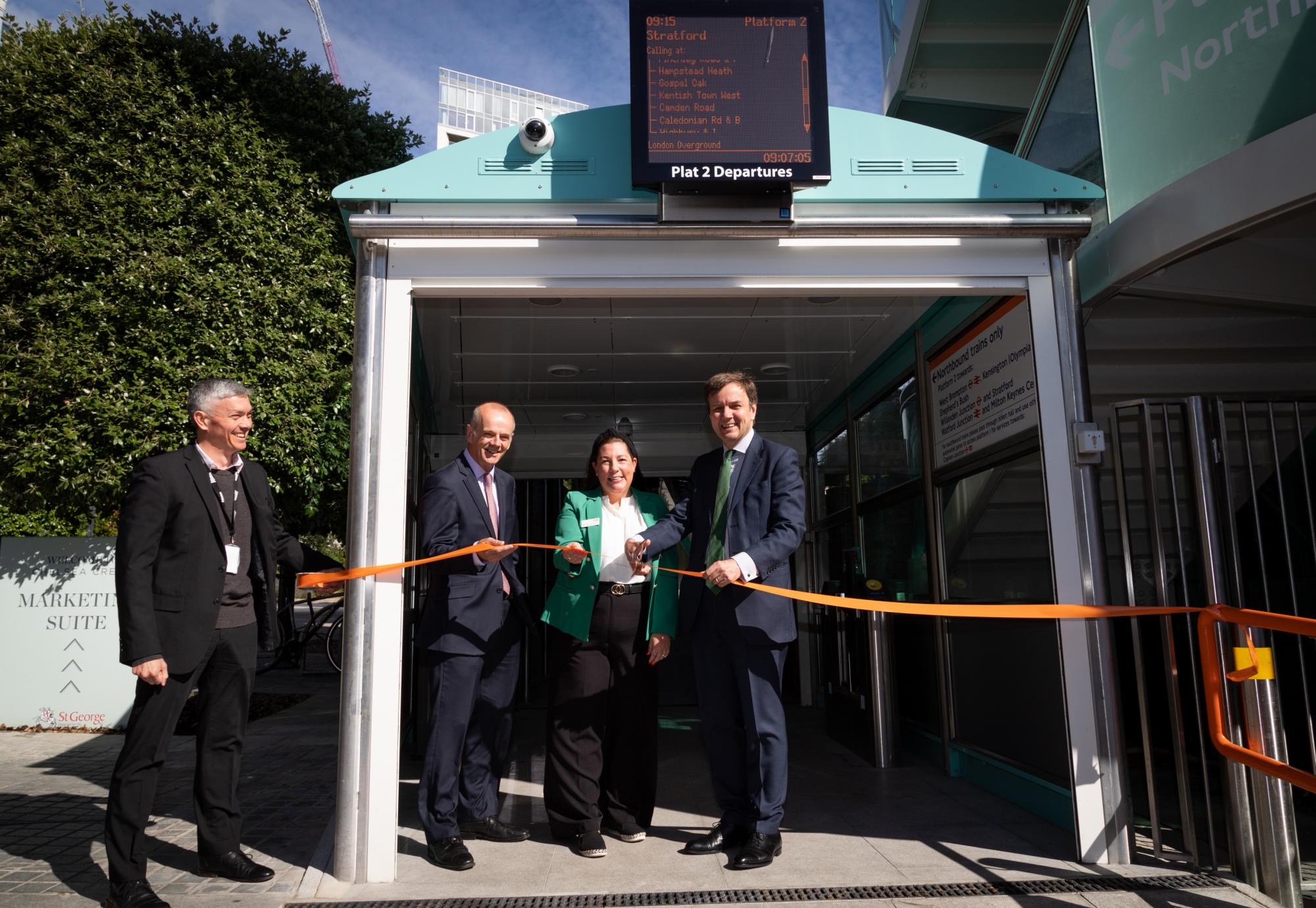 New entrance opening. Via TfL 