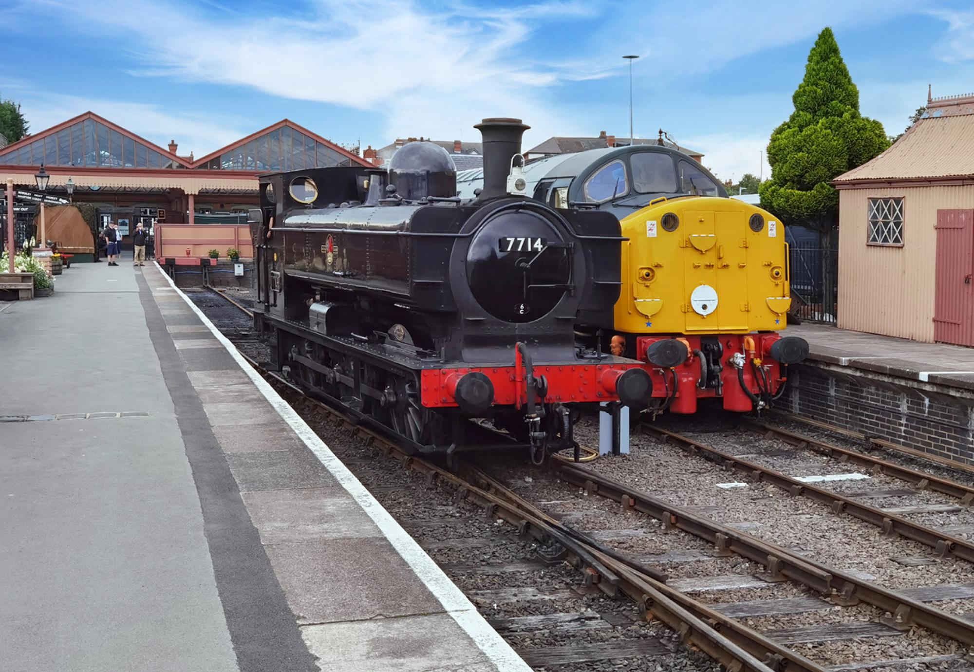 The Severn Railway Steam and Diesel Heritage Railway, Kidderminster Station, Worcestershire, England