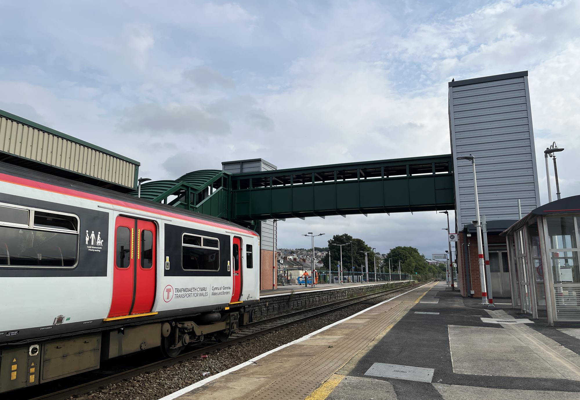 Upgraded Barry Station footbridge, via NetworkRail 