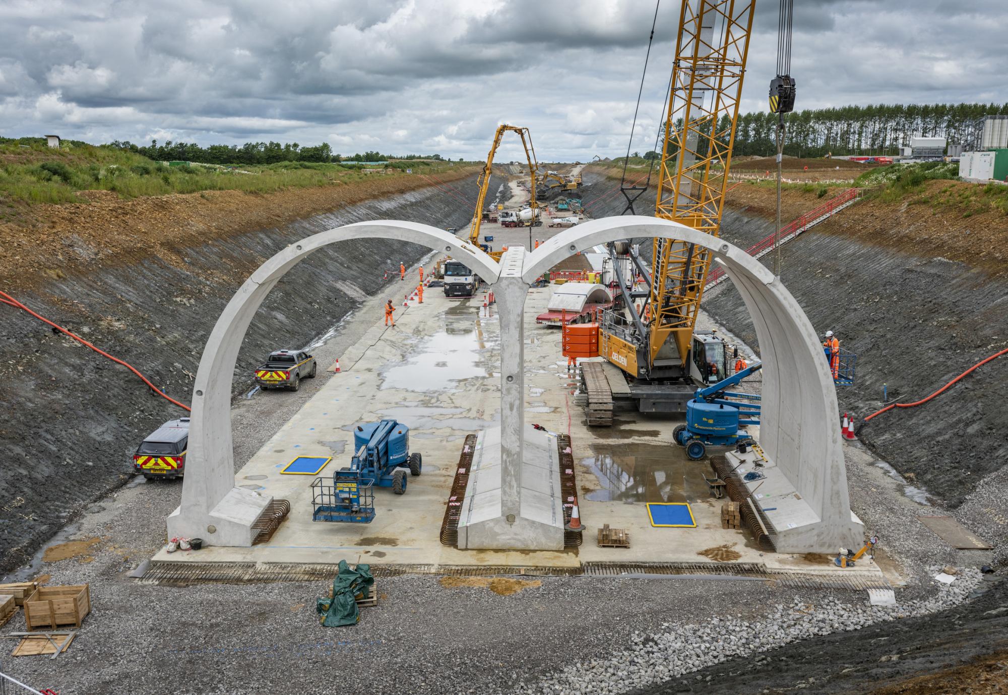 Chipping Warden green tunnel, via HS2 