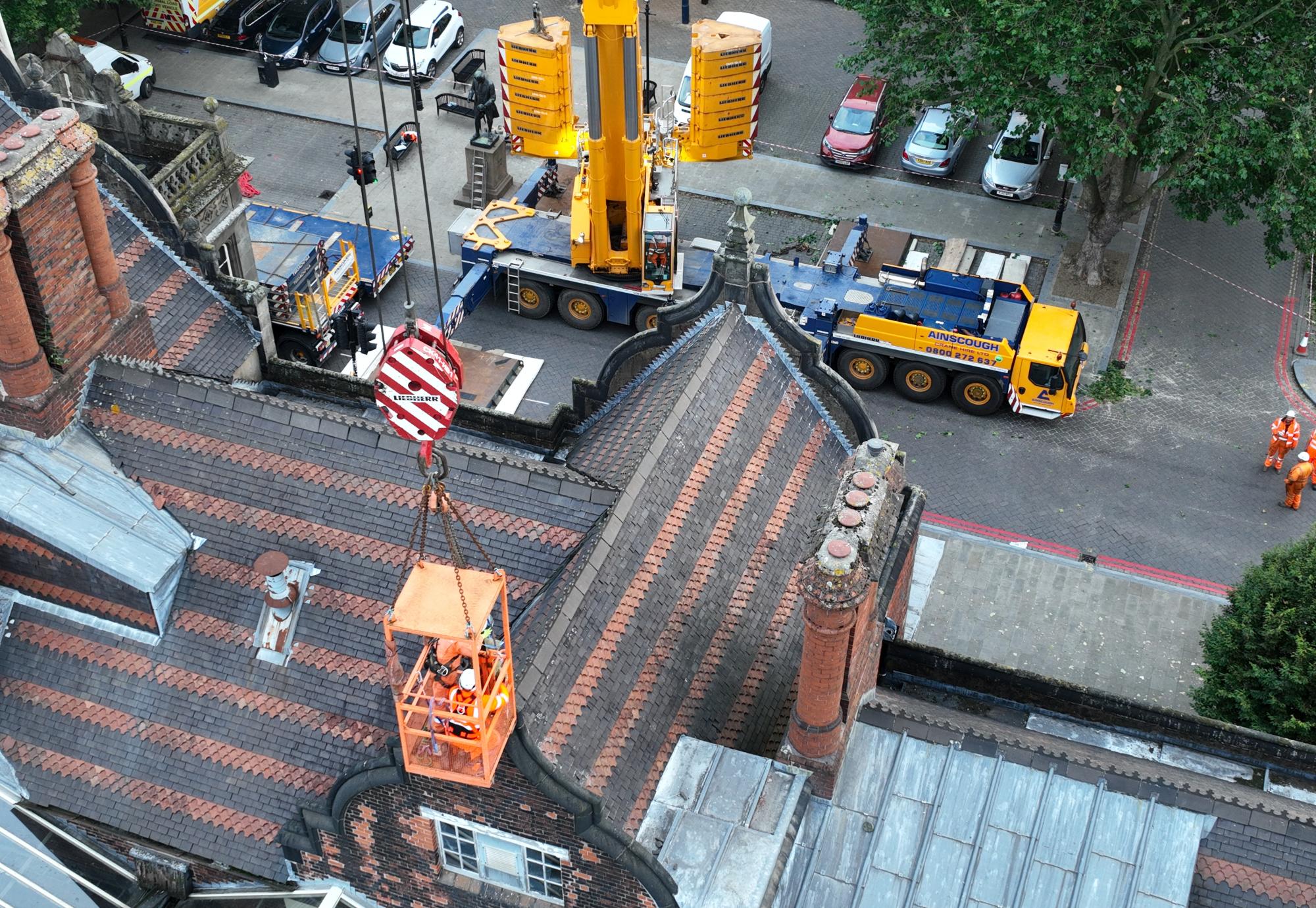 Stoke station repair works 