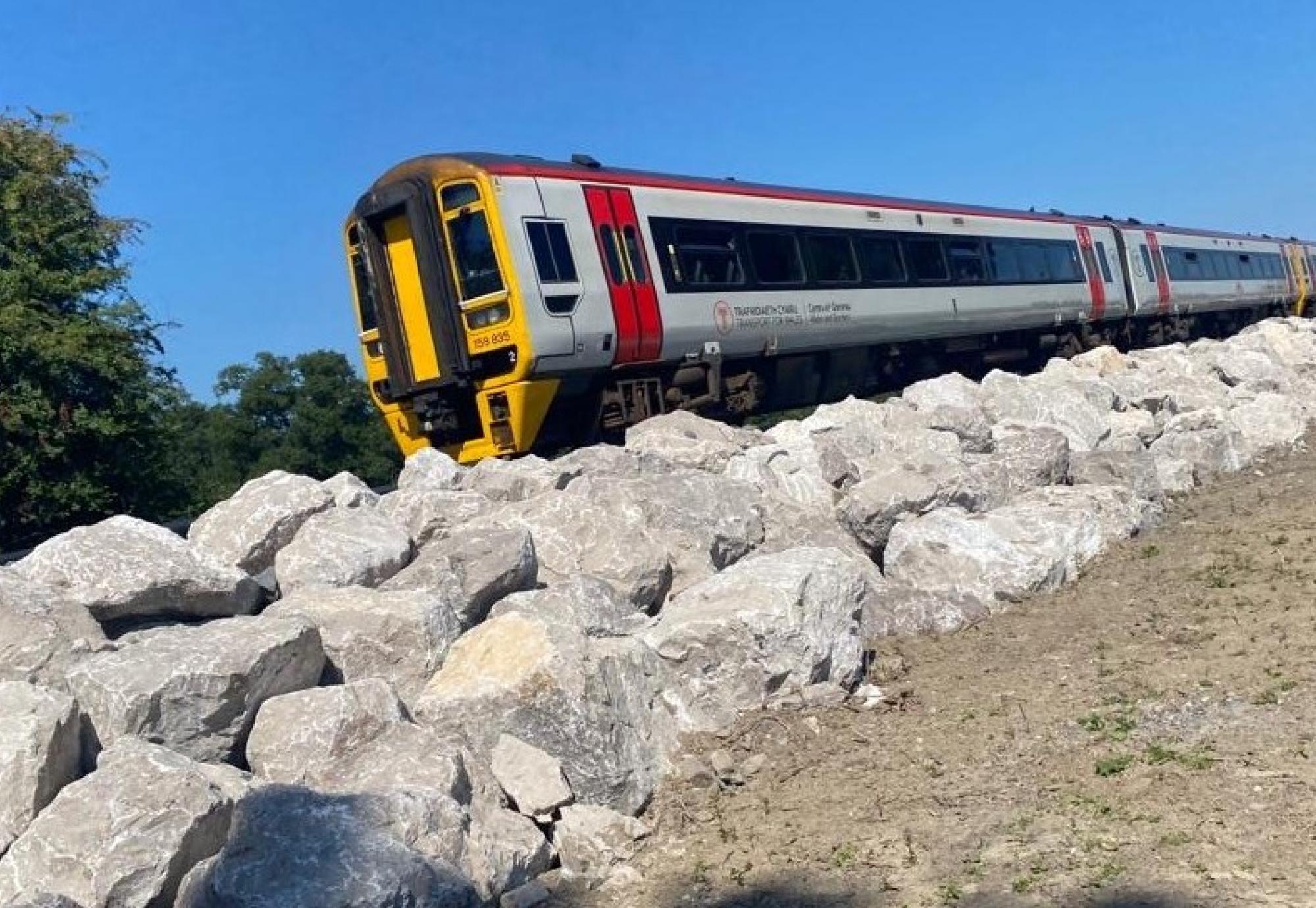 TfW train on Cambrian Line Cambrian line 120822, via Network Rail 