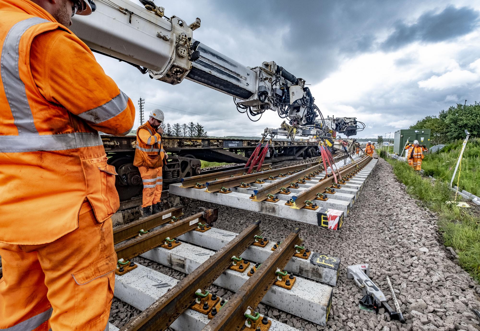 Track upgrade works 