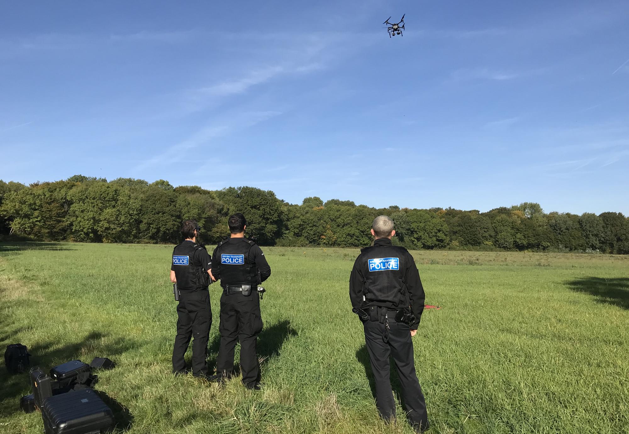 BTP drones in use, via Network Rail 