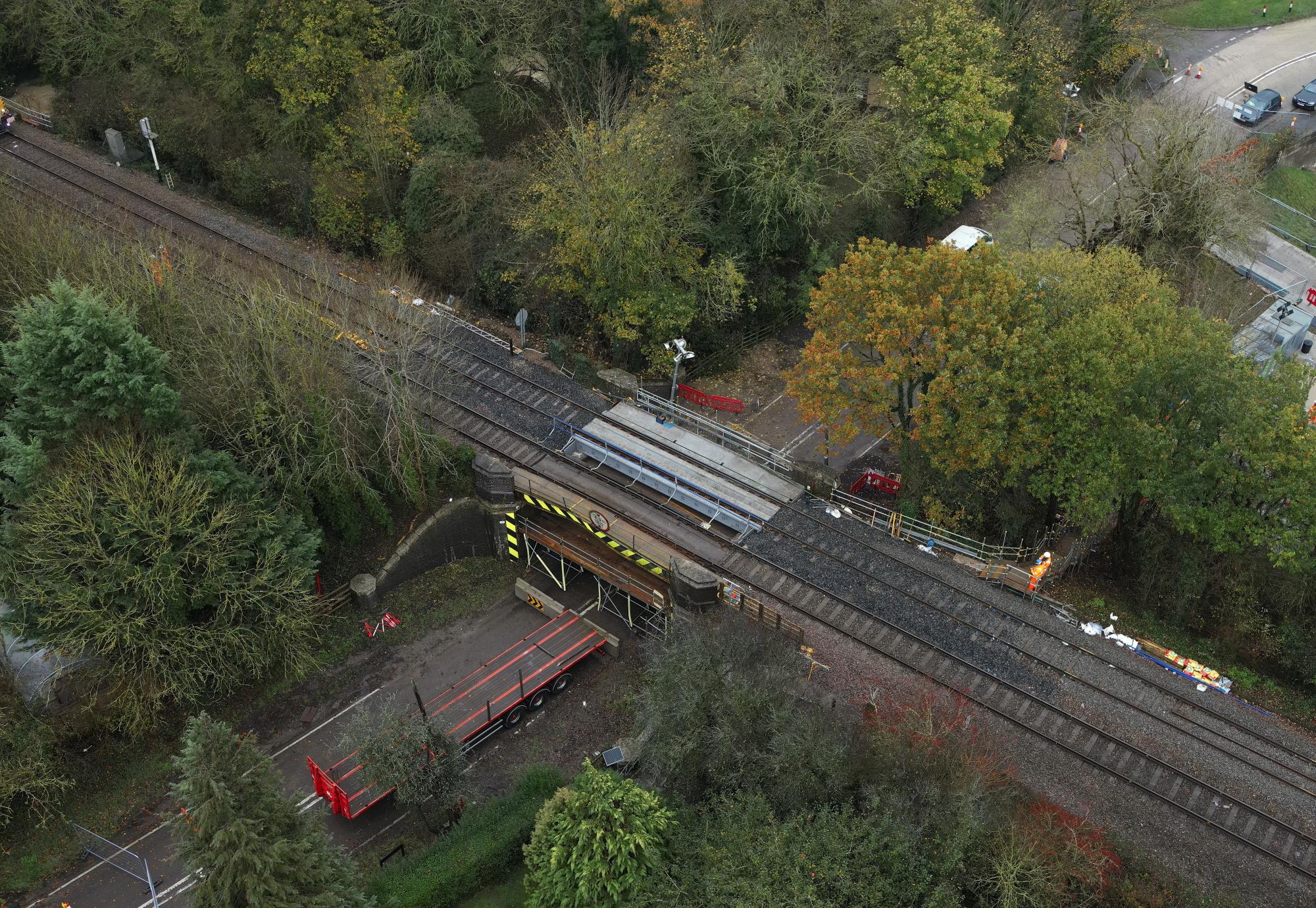 Foster bridge repaired, via Network Rail 