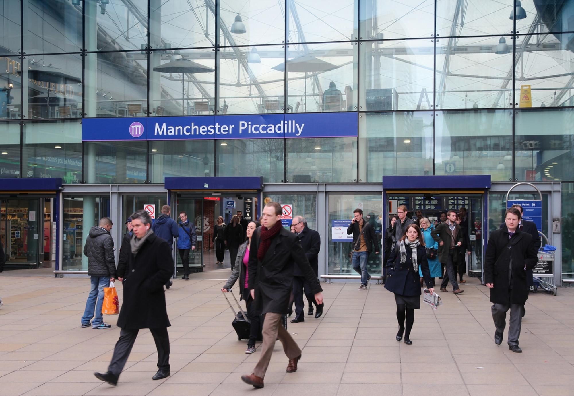 Manchester Piccadilly entrance, via Istock 