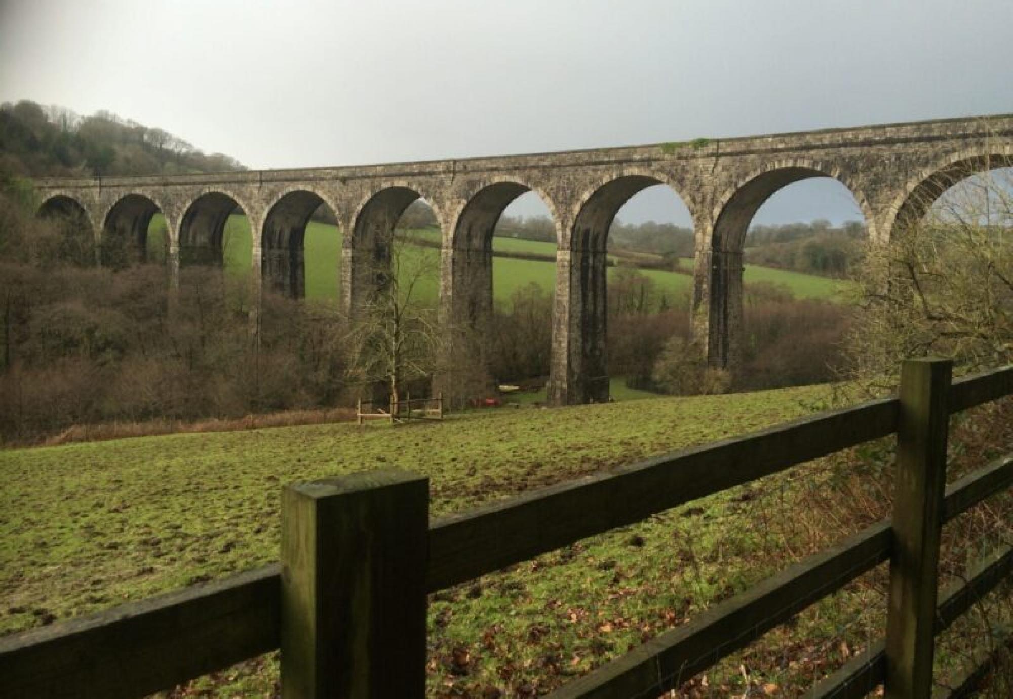 Tavistock rail line viaduct, via Devon Council 