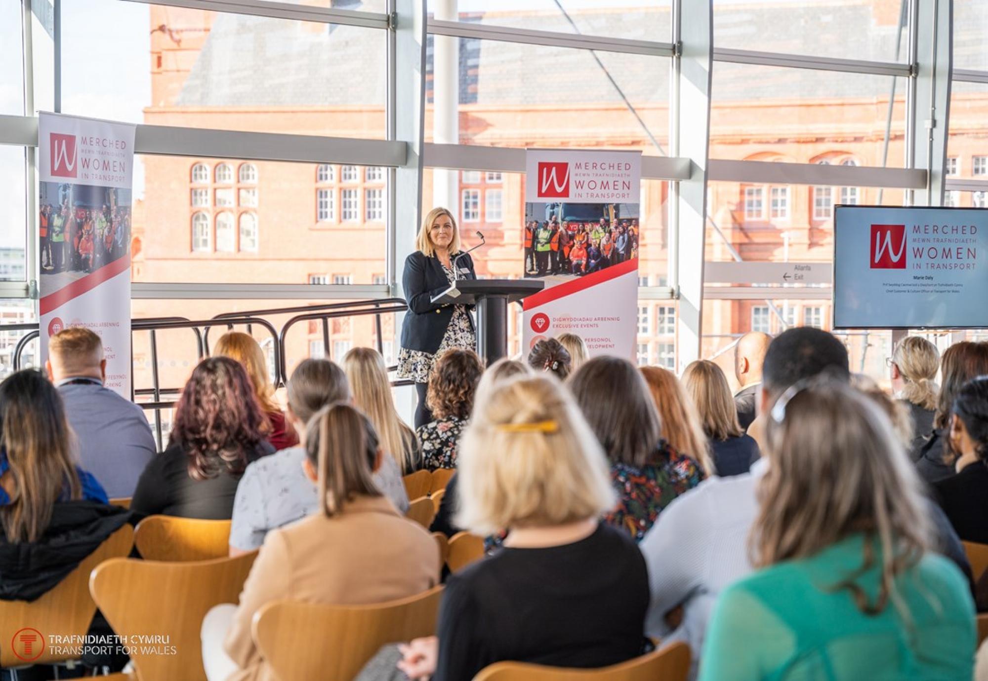 Marie Daly Transport for Wales at Women in Transport launch