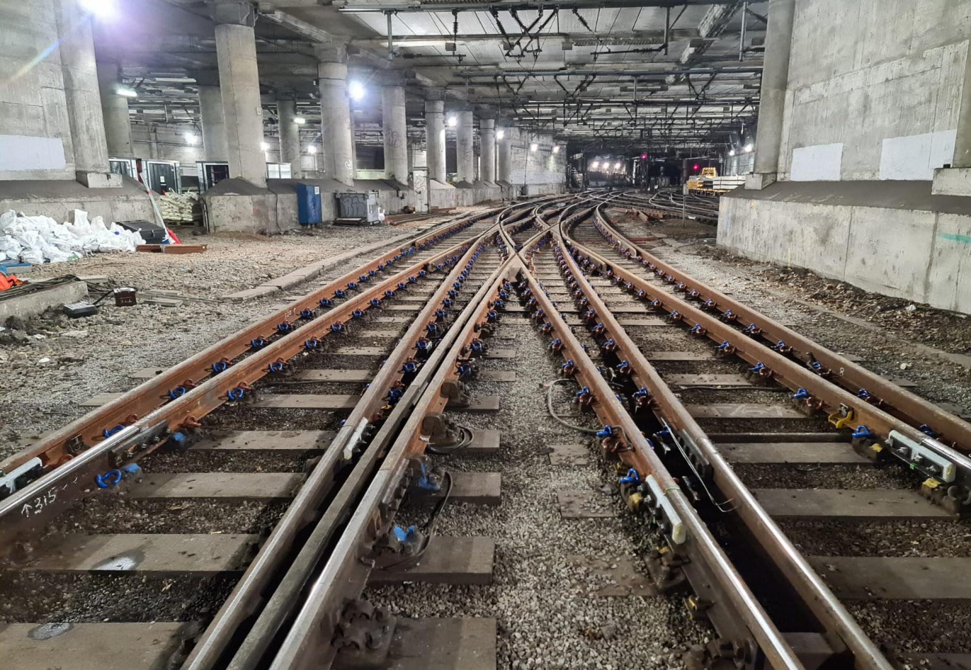 Liverpool Street points renewal, via Network Rail 