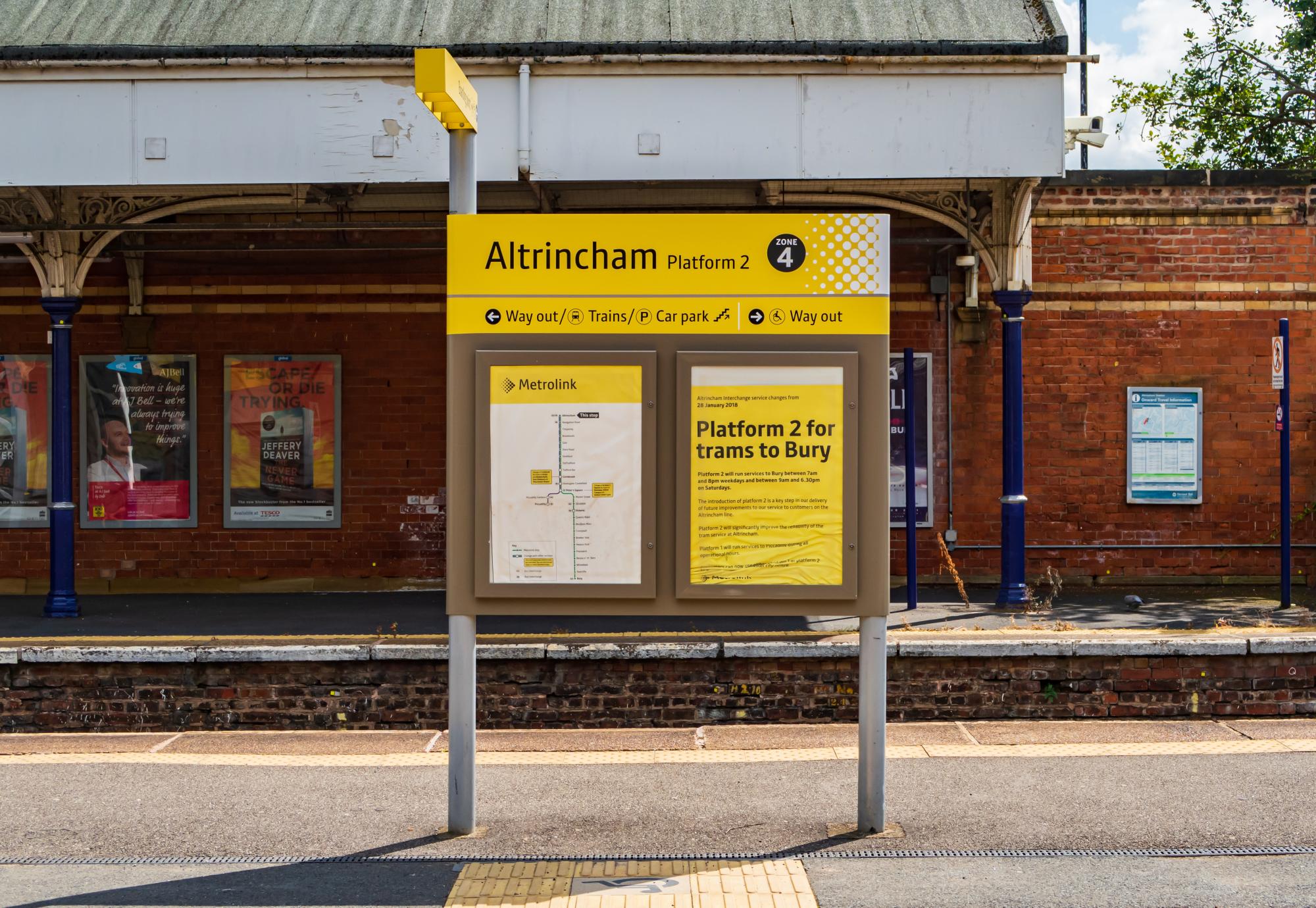 Altrincham station, via Istock 