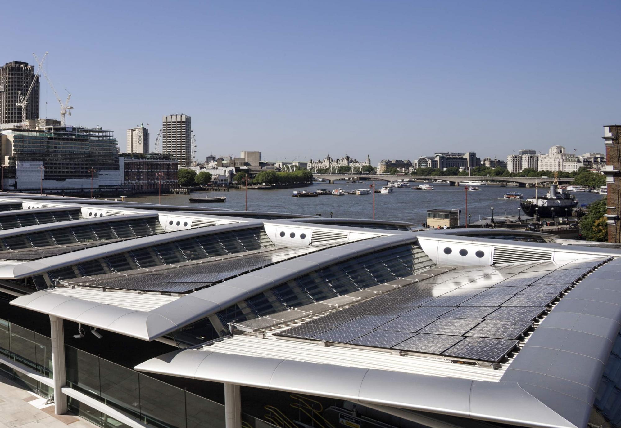 Blackfriars solar roof, via Govia Thameslink Railway 