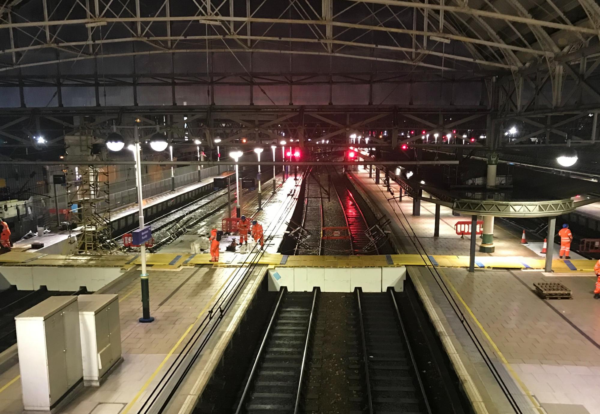 Piccadilly roof repairs, via Network Rail 